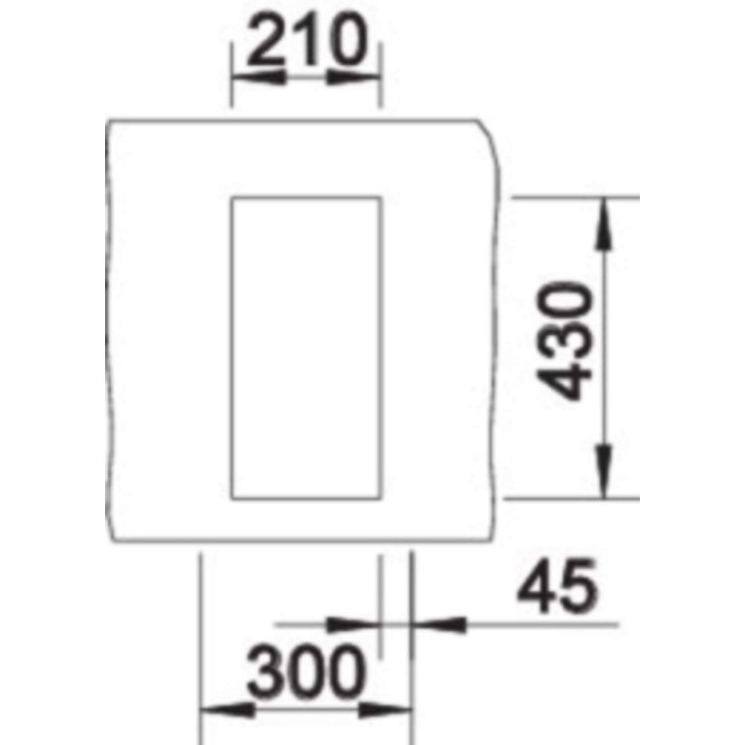 Blanco spoeltafel claron 180-if man.