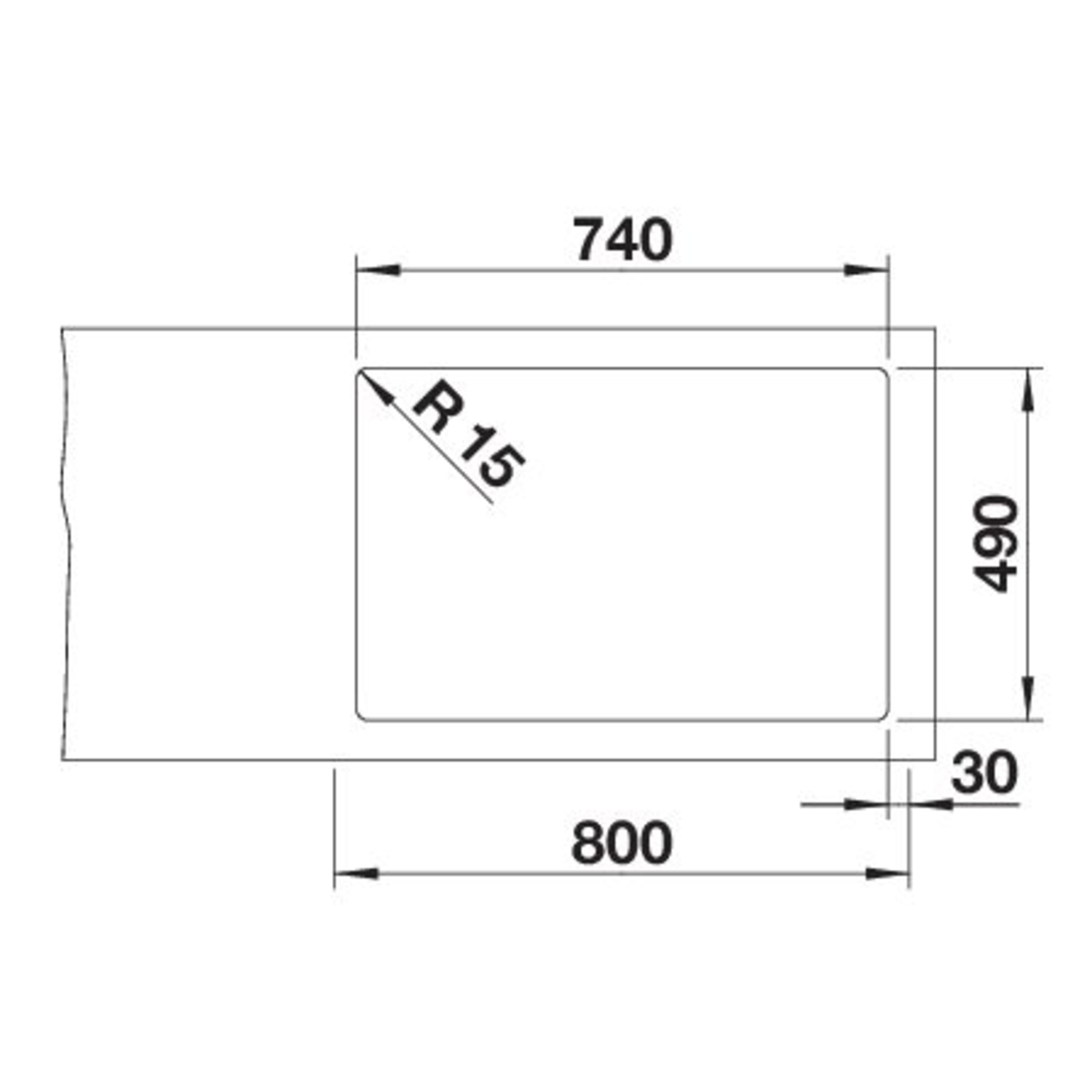 Blanco spoeltafel claron 700-if/a auto.