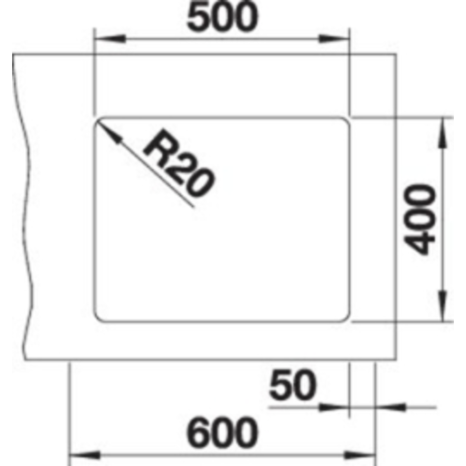 Blanco Etagon 500-U tartufo zonder afloopg