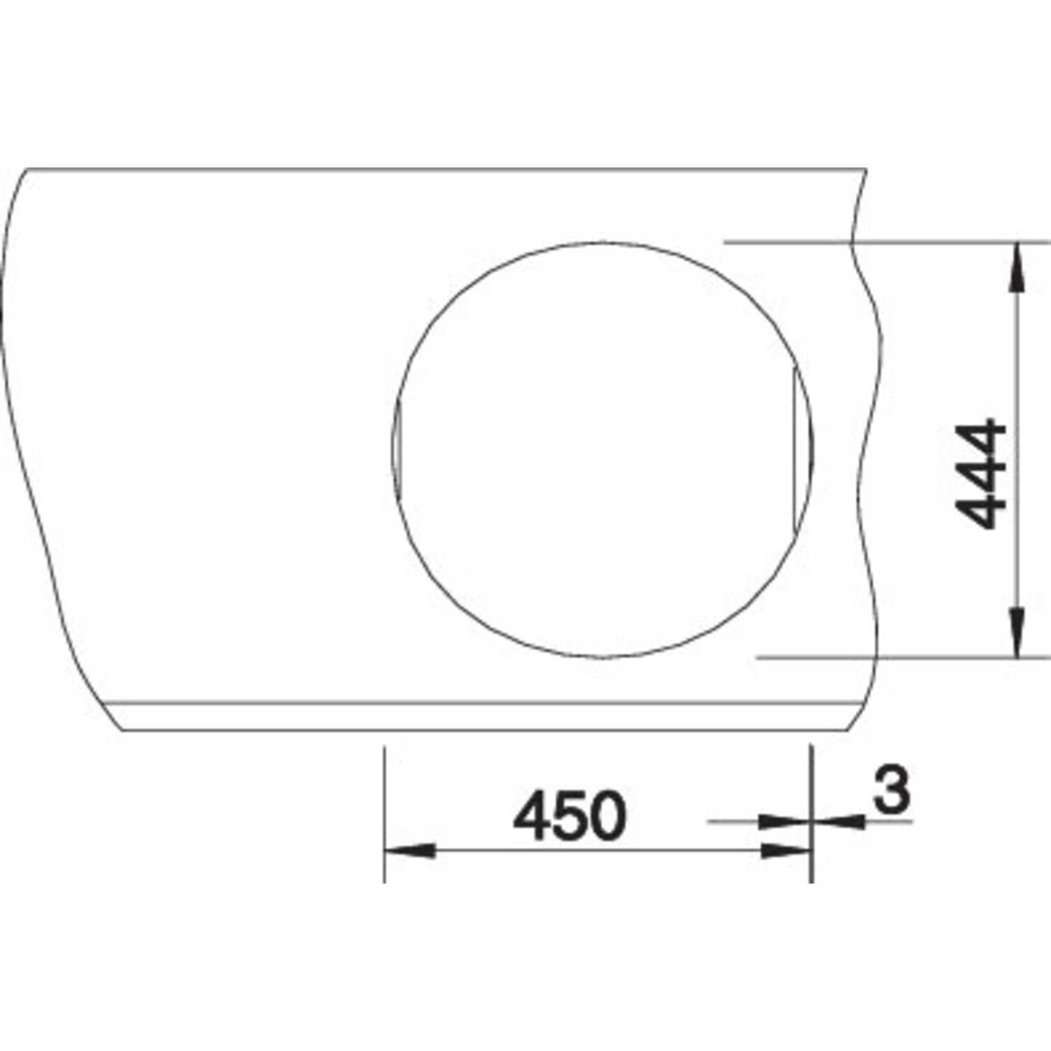 Rondo Sol edelstaal bekken 175mm