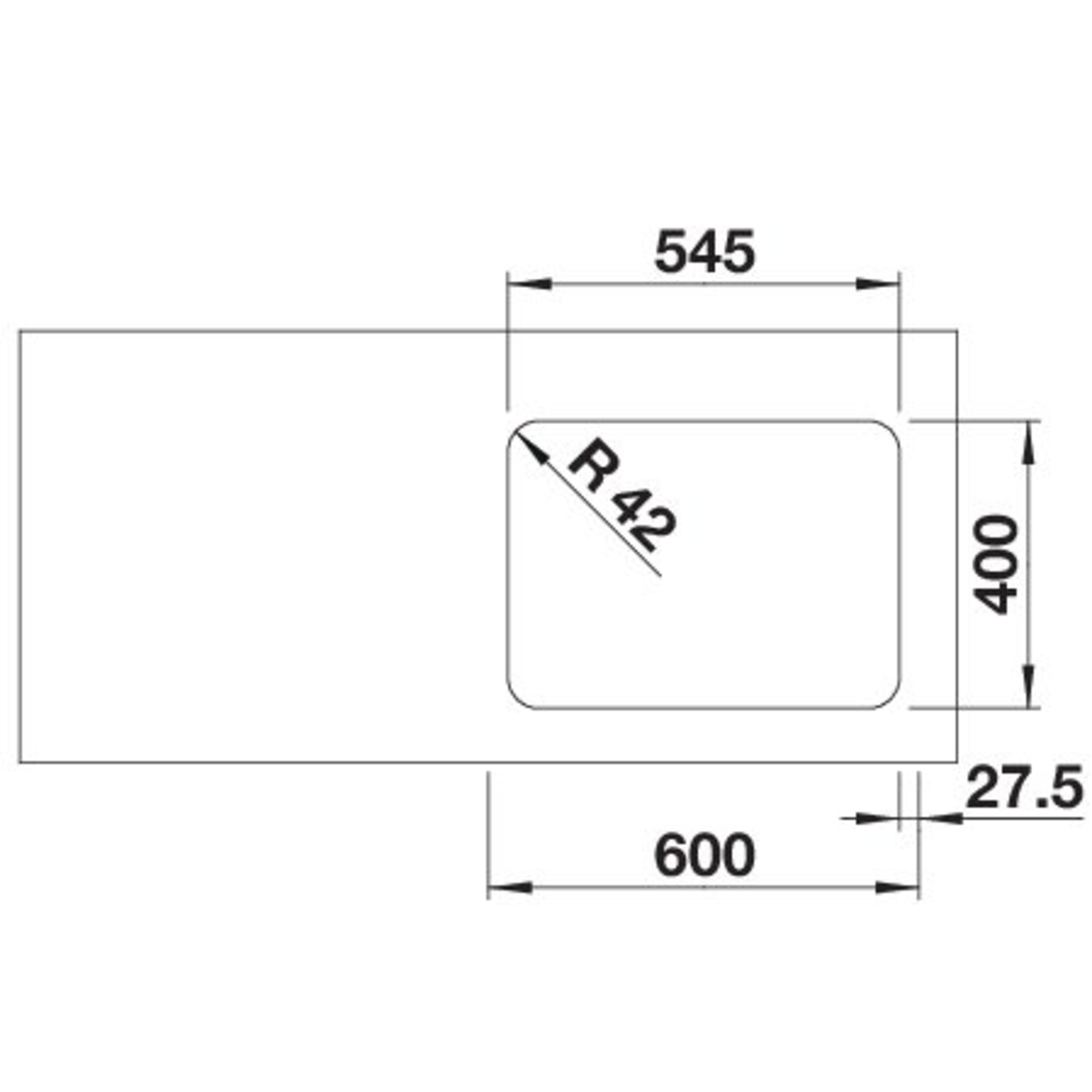 Blanco Solis 340/180-U bak links manueel
