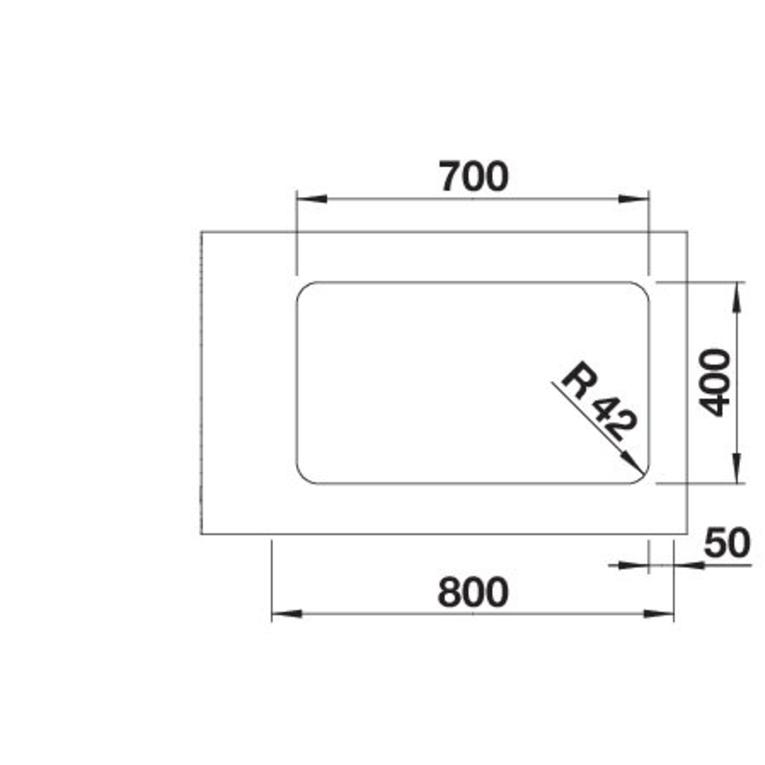 Blanco Solis 700-U manuele bediening