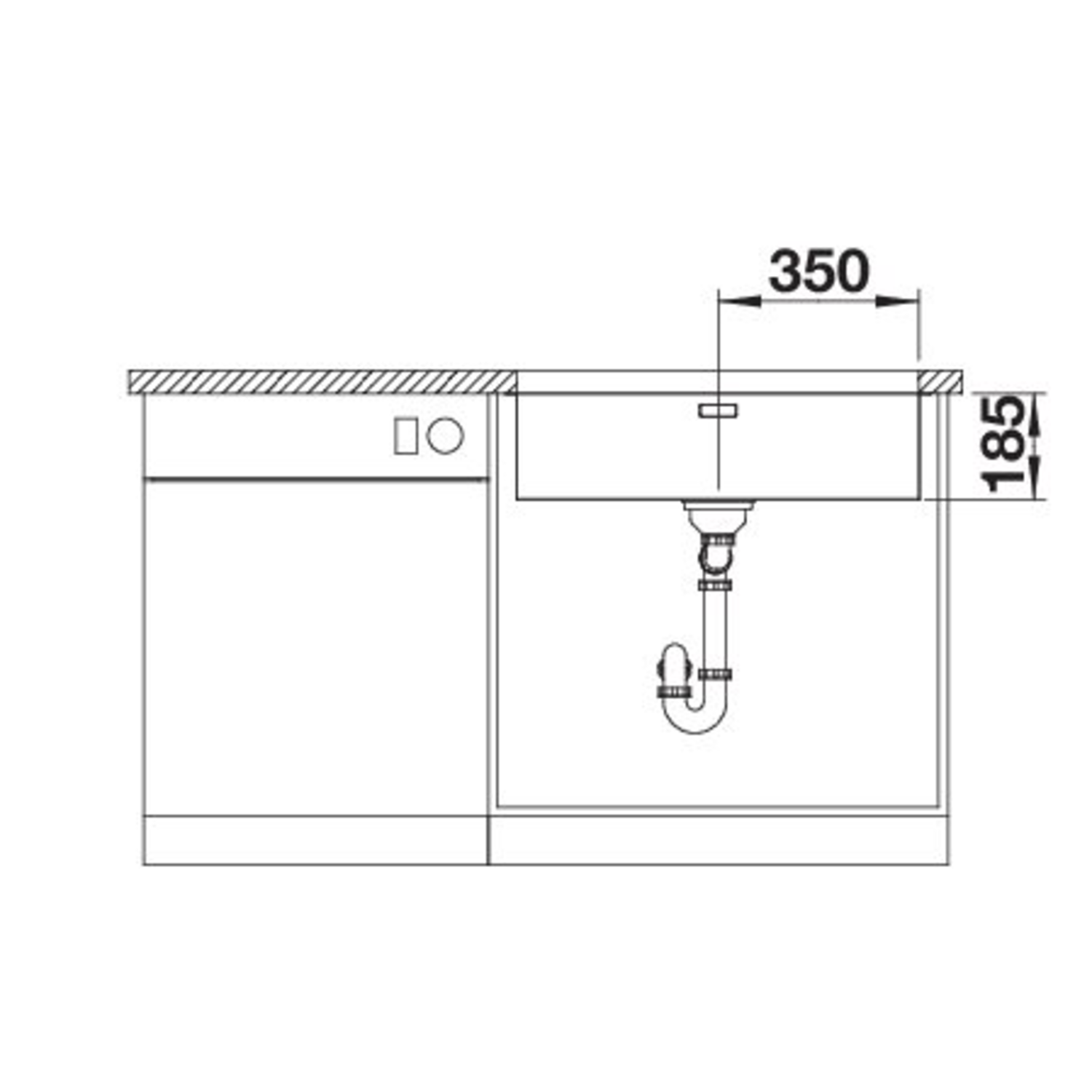 Blanco Solis 700-U manuele bediening