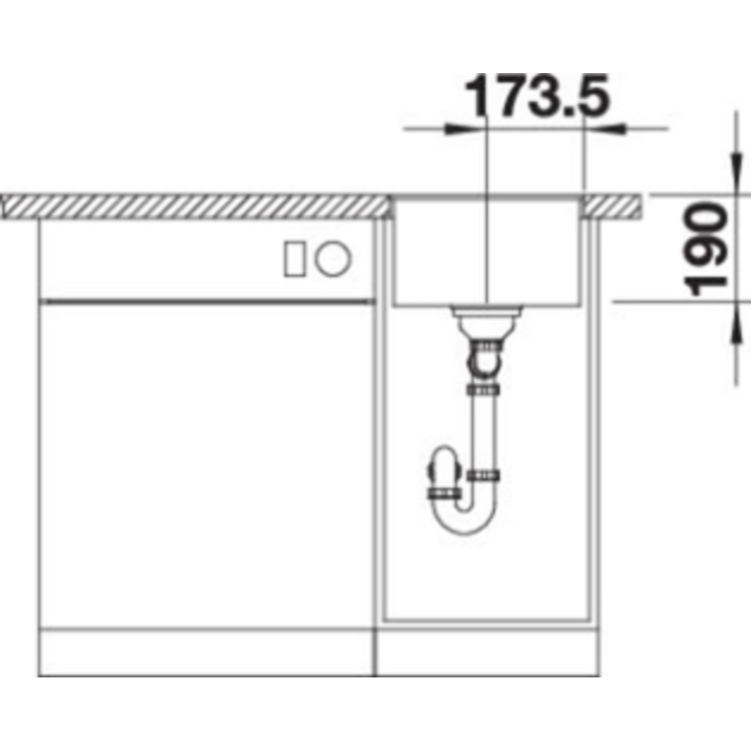 Blanco Subline 320-F zwart manueel