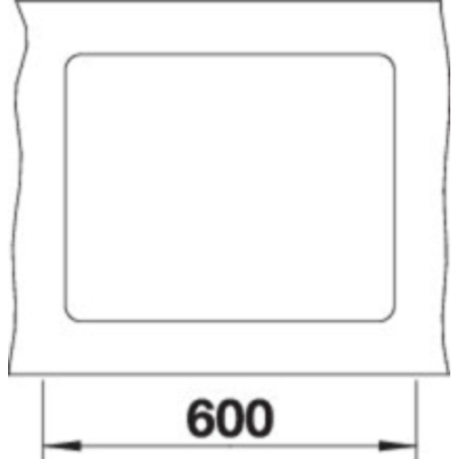 Blanco Subline 500-F café manuele bediening