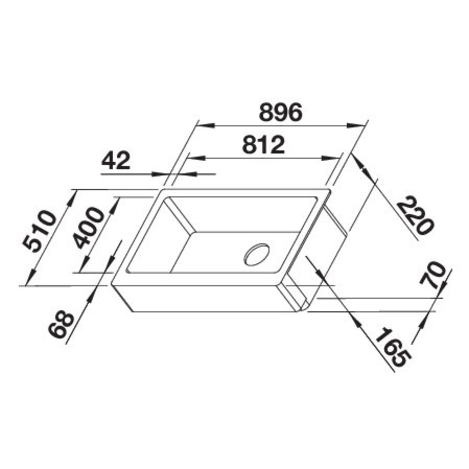 Blanco Vintera XL 9-ur zwart manueel