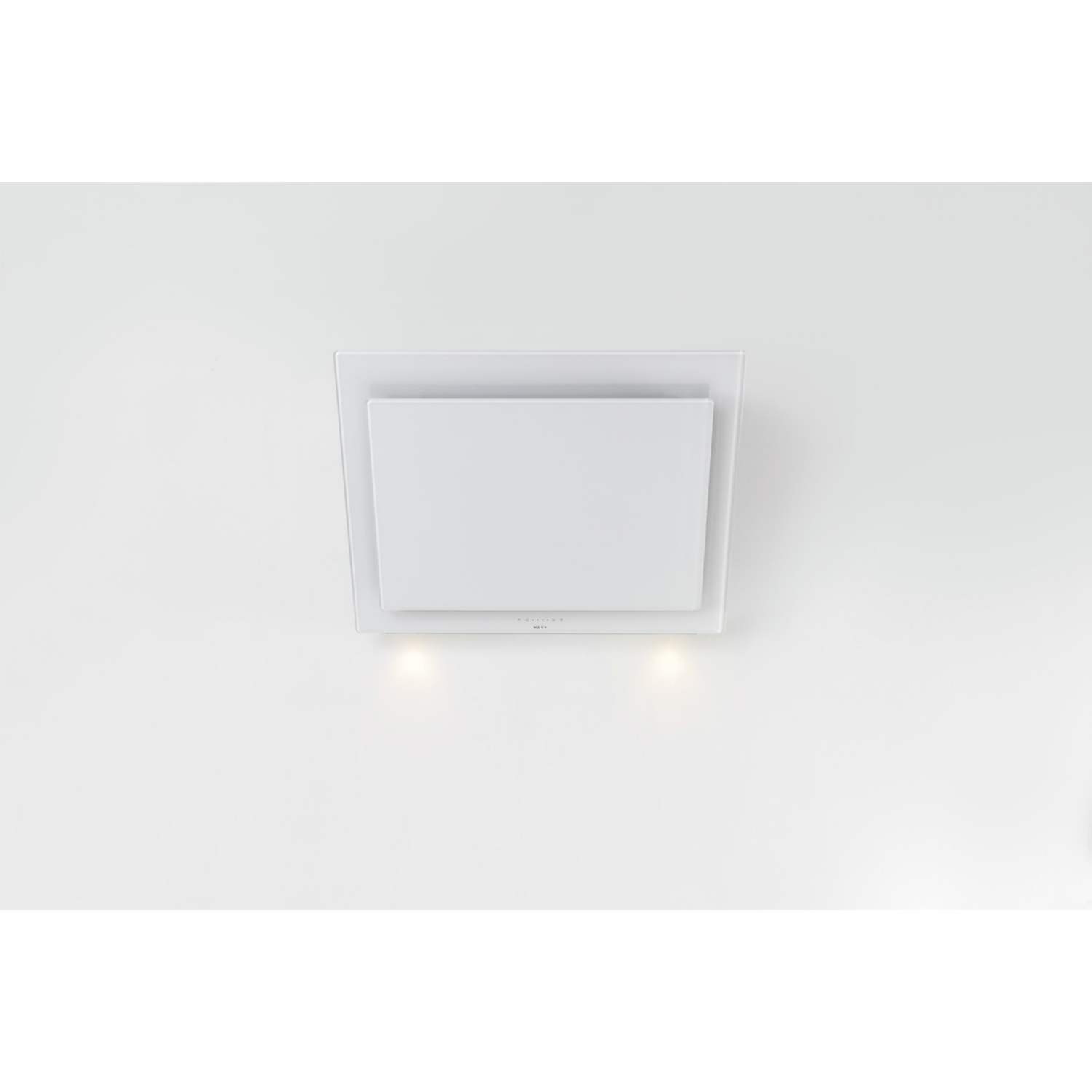Novy Vision 75 cm wit glas wanddampkap recircul