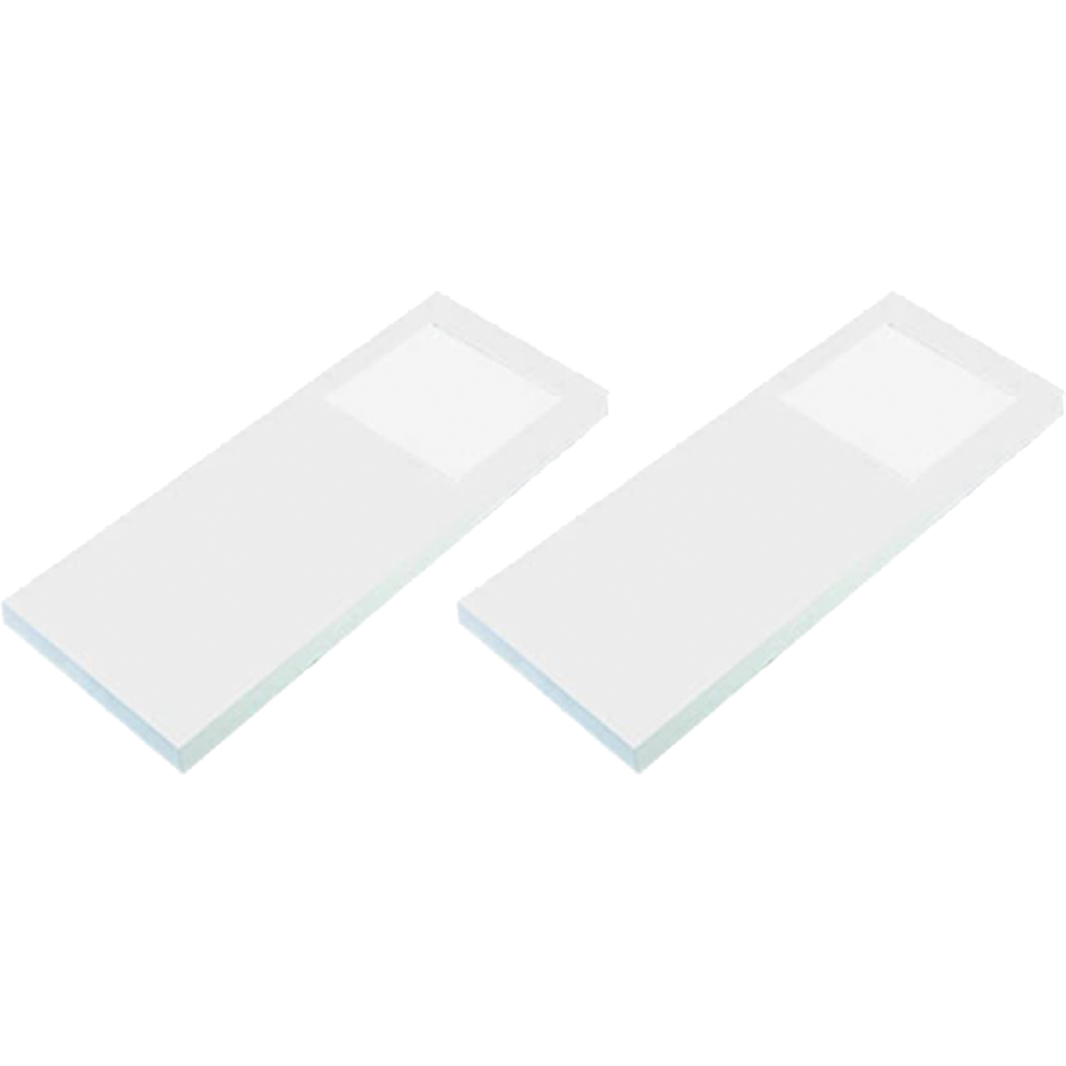 Hera set 2 x Slim-pad F led 5W 24V 3000K wit+ transfo led 15