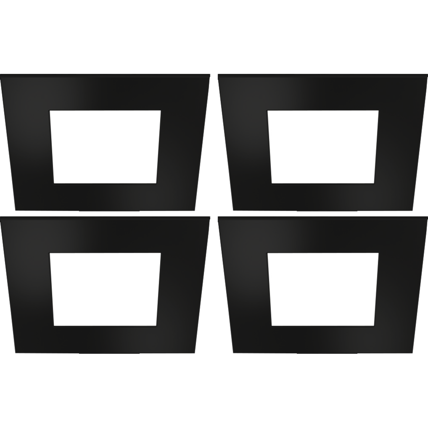 Hera set 4 x FQ-68 led 4W 24V 3000K zwart+ transfo led 30