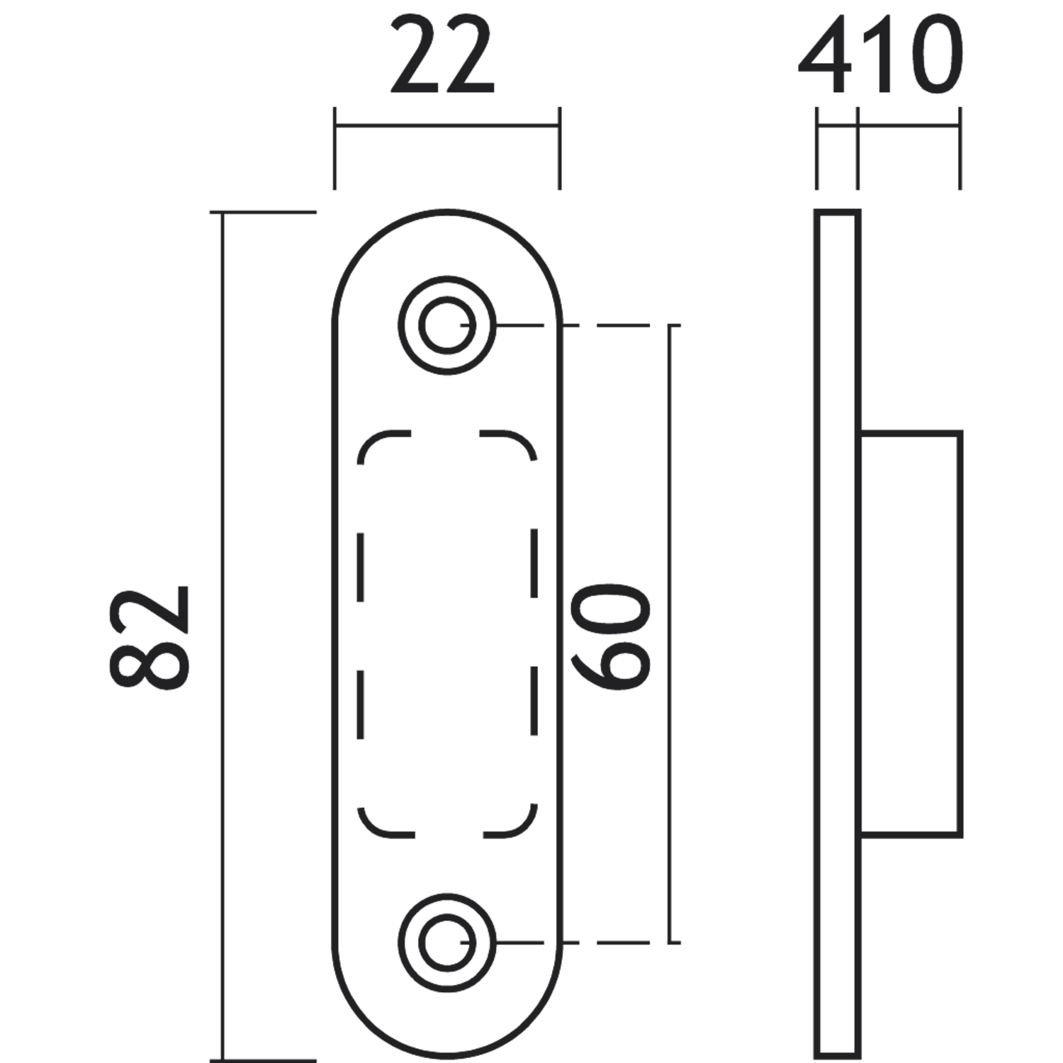 Xinnix nz magnetische sluiting 82x22  zwart