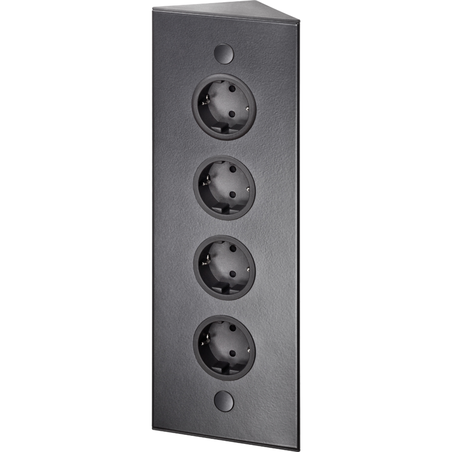 Energiezuil 4 stopcontacten b-f zwart