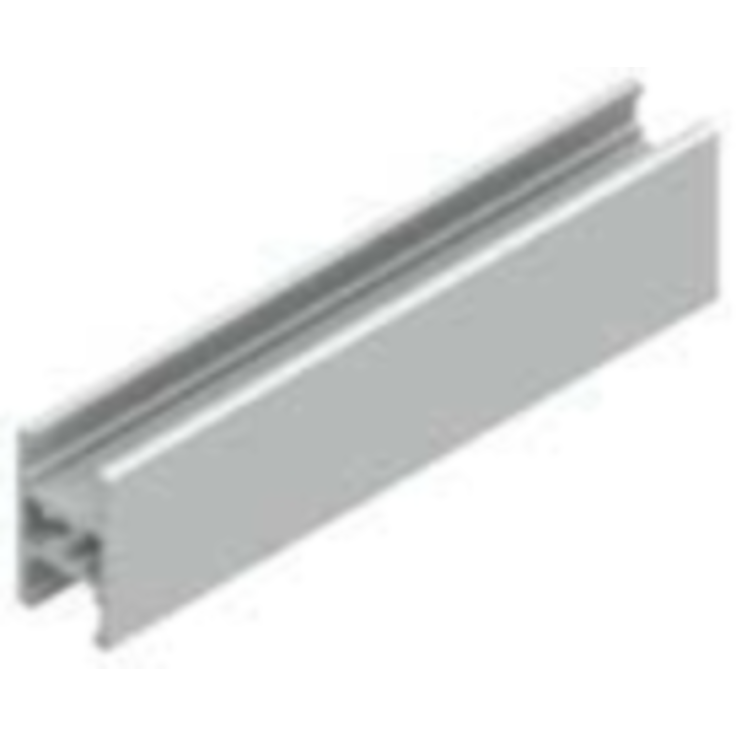 Horizontaal U-profiel centraal RC-Base 4m zwart