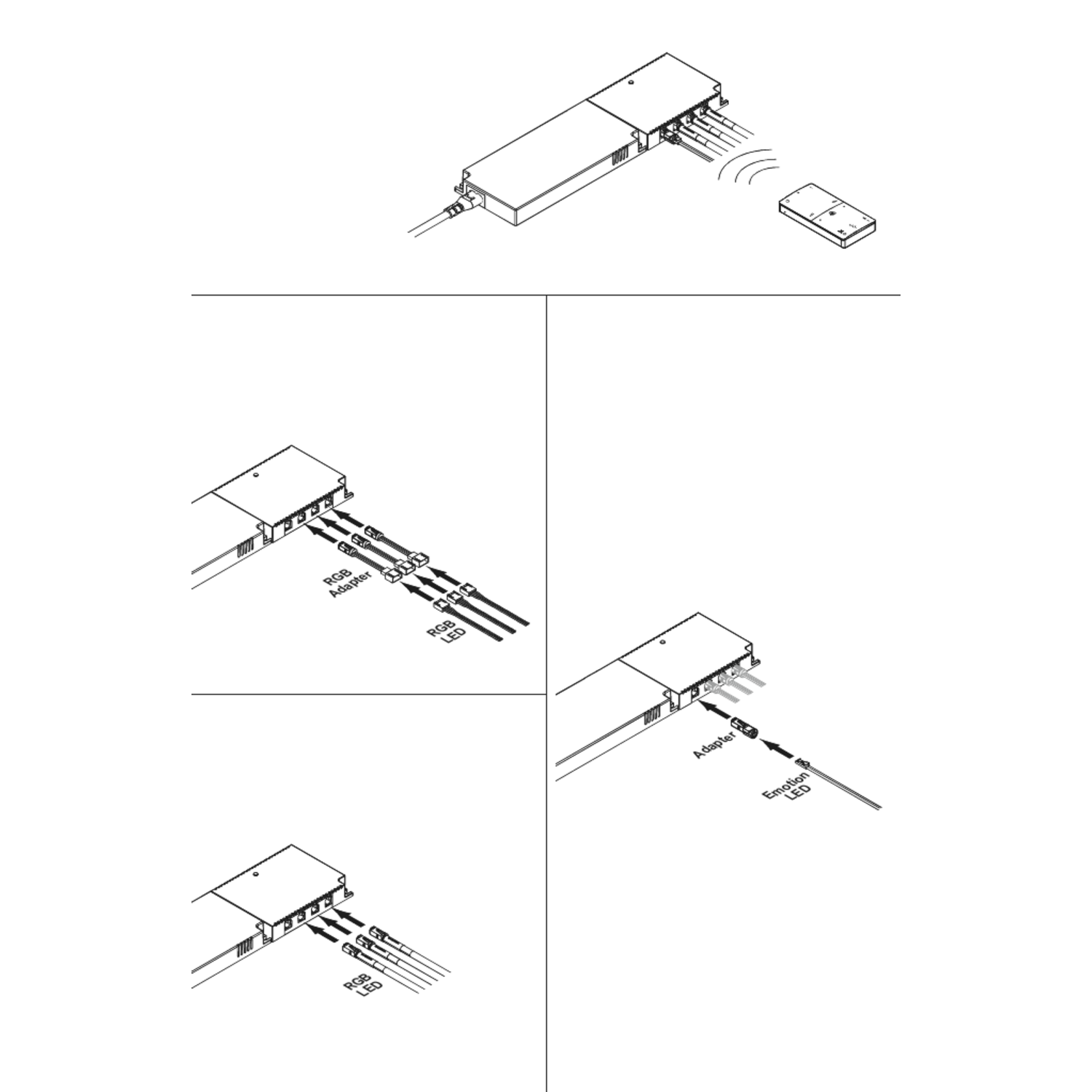 Mec Driver 1-kanaal RGBW RF-module 24V