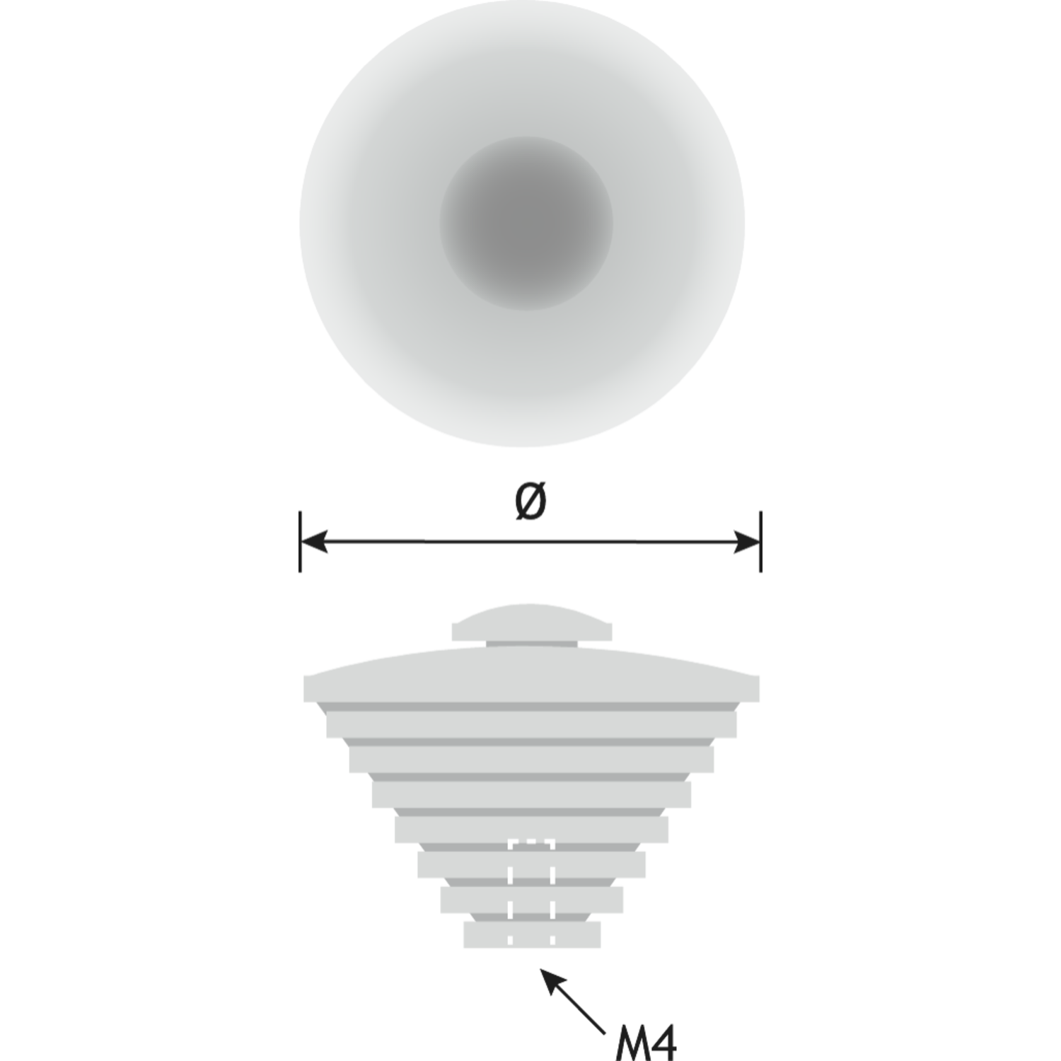 Top d.29mm chroom