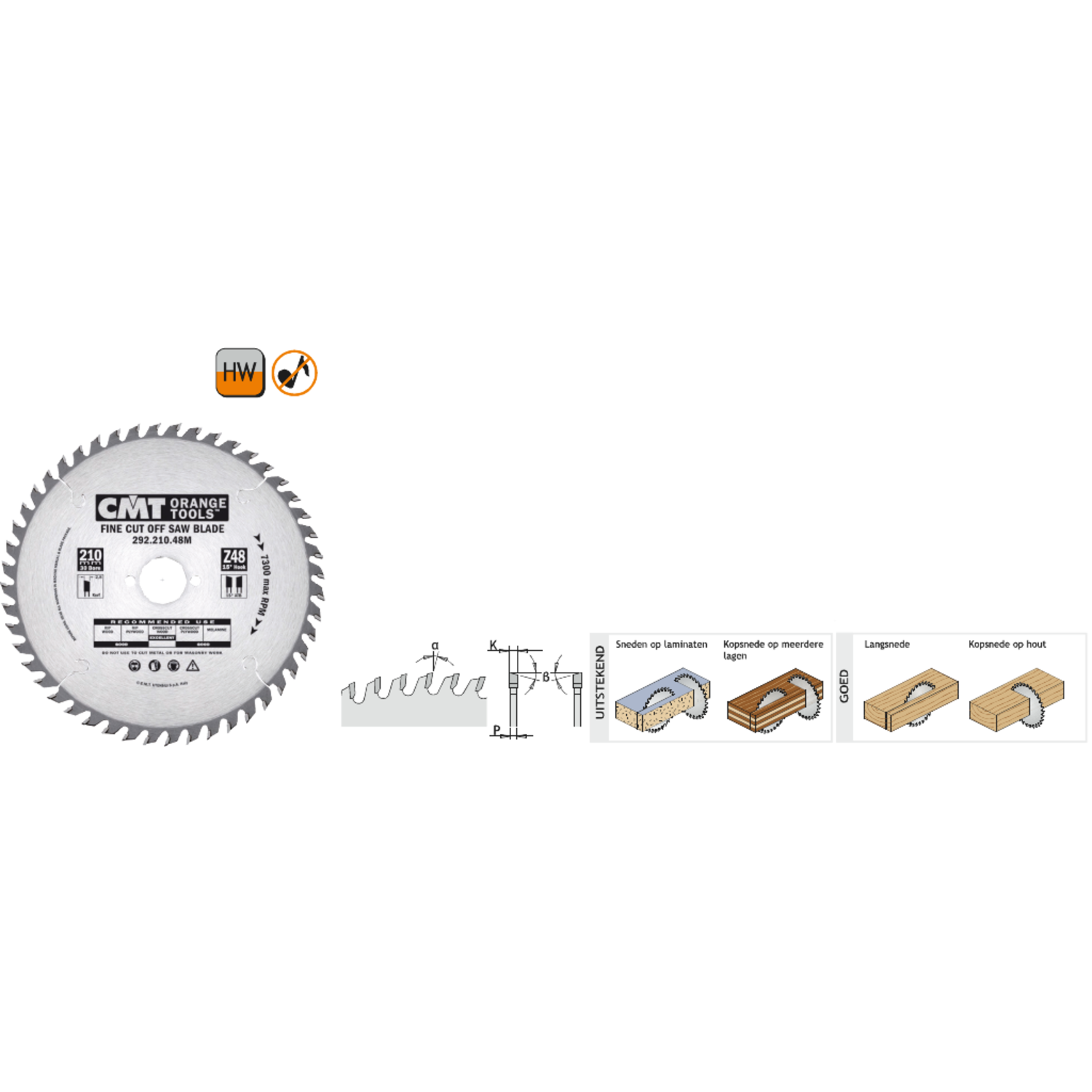 Afkortcirkelzaag voor draagbare machines d=190f=festoolffk=2.4p=1.6z48<°=10°q=hw