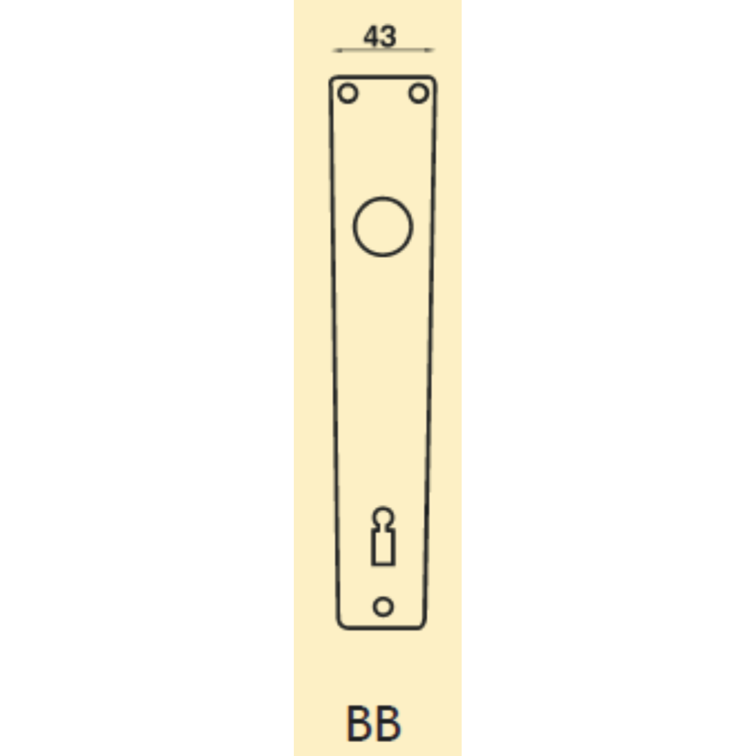 Achterplaat ls218 rh 72mm cyl. f1