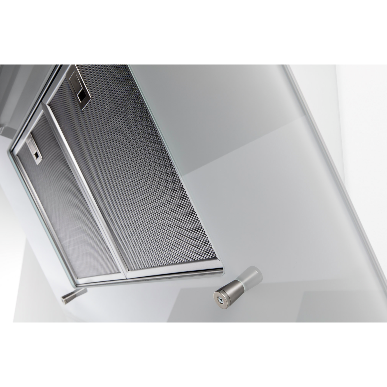 Novy Vision 120 cm wit glas wanddampkap