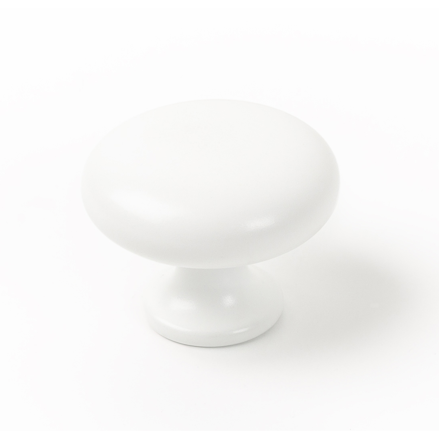 Knop DUKE Ø31.4 zamak mat wit