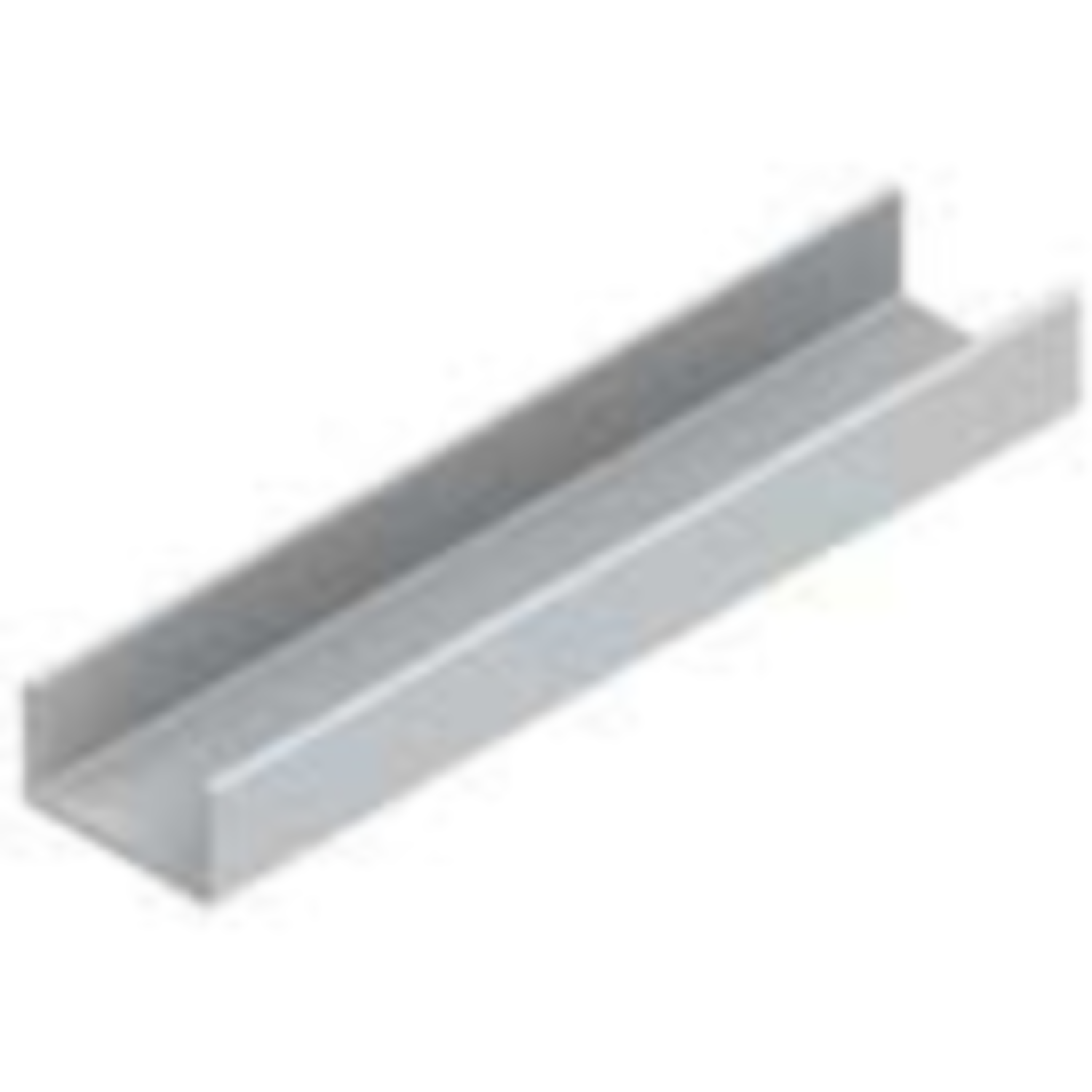 Horizontaal U-profiel PRU19-85 4m alu wit