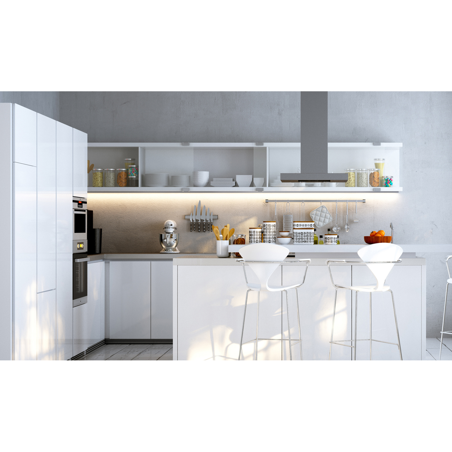 Led profiel Wide24 G/W 2000 geanodiseerd