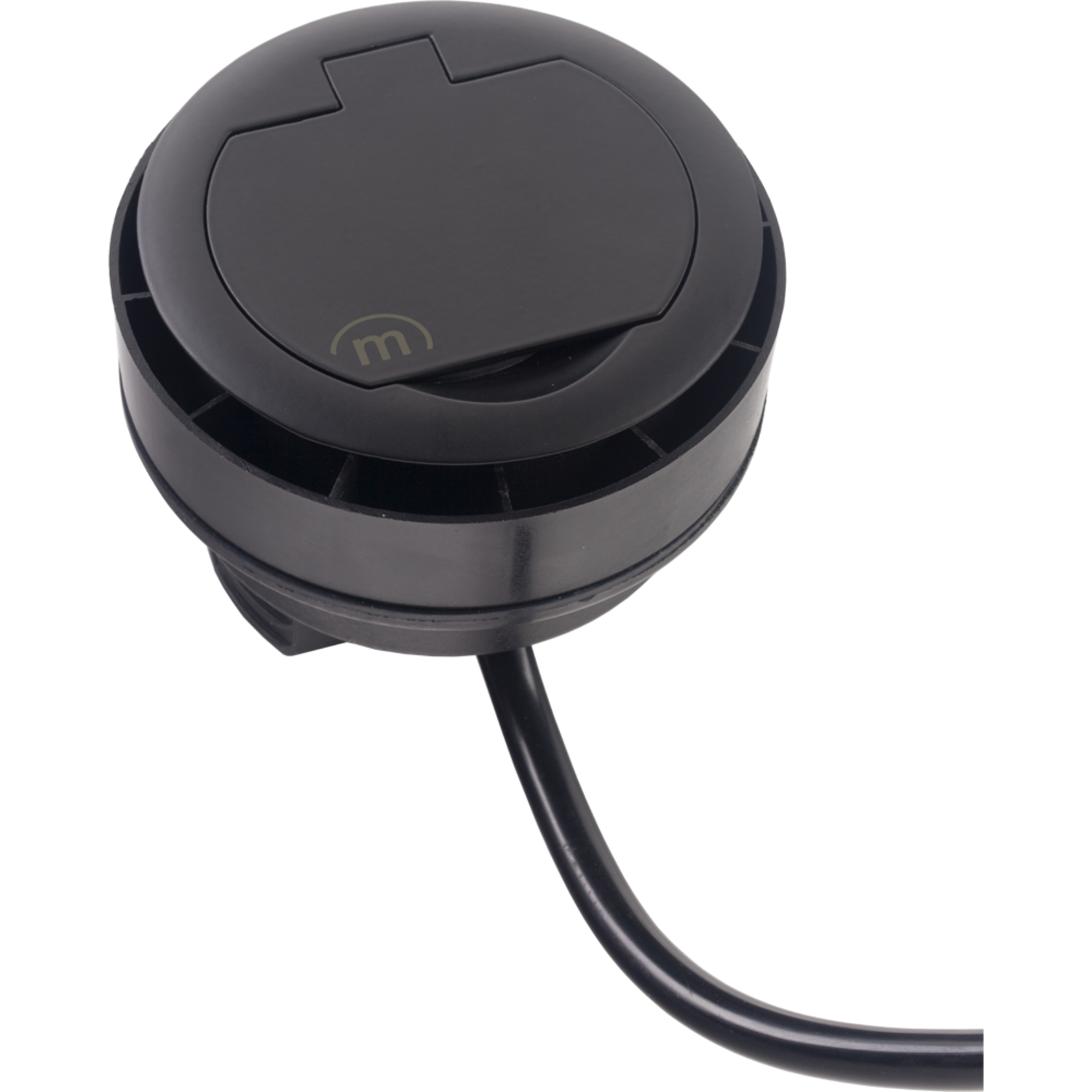 Ring d-nl-l 1 stopcontact + 1 usb zwart