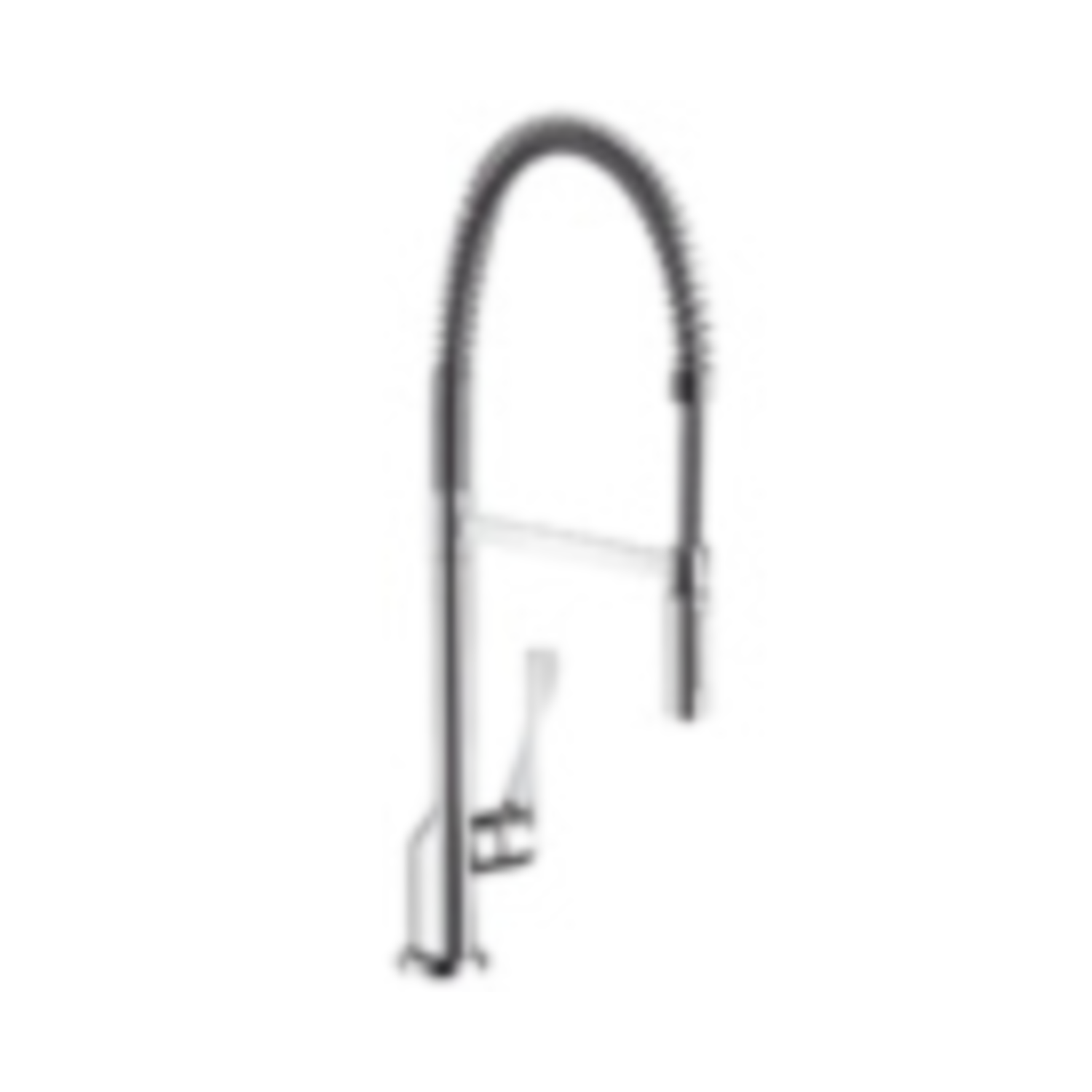 Ax Citterio keukenmengkraan Semi-Pro steel optik