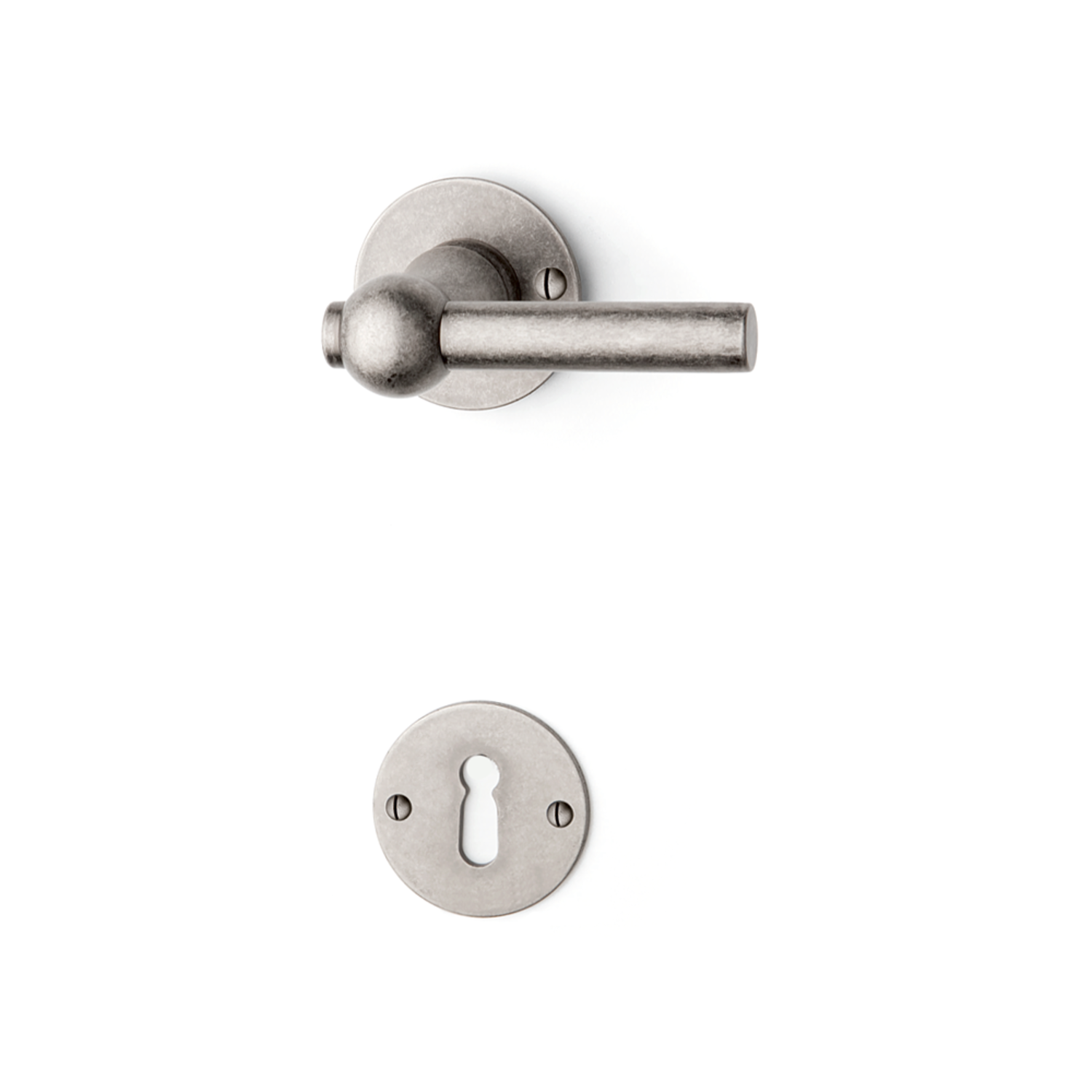 Quincalux deurkruk (1 pr) 124l-00 tin-messing