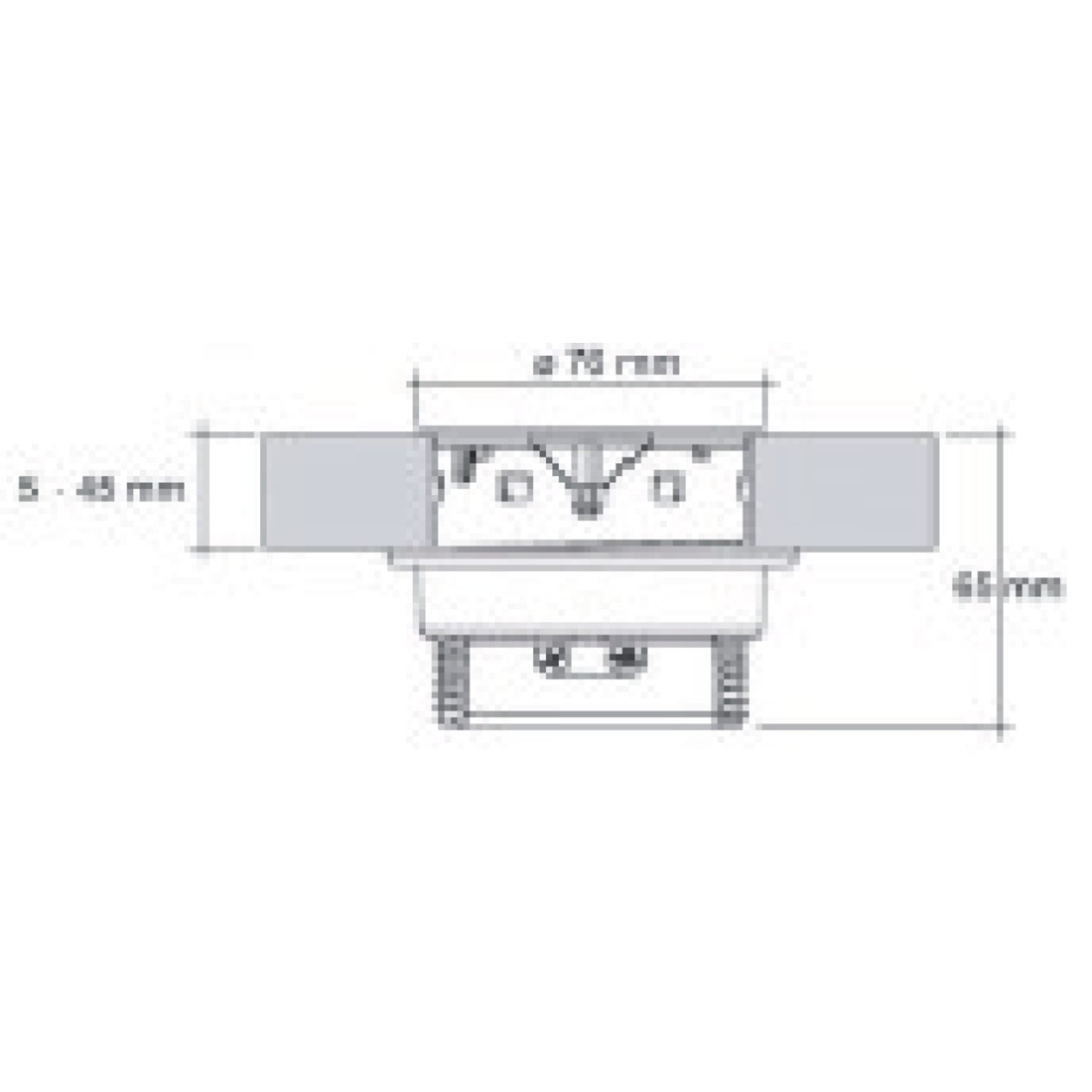 Powerpoint rvs b-f 1 stopcontact  + led