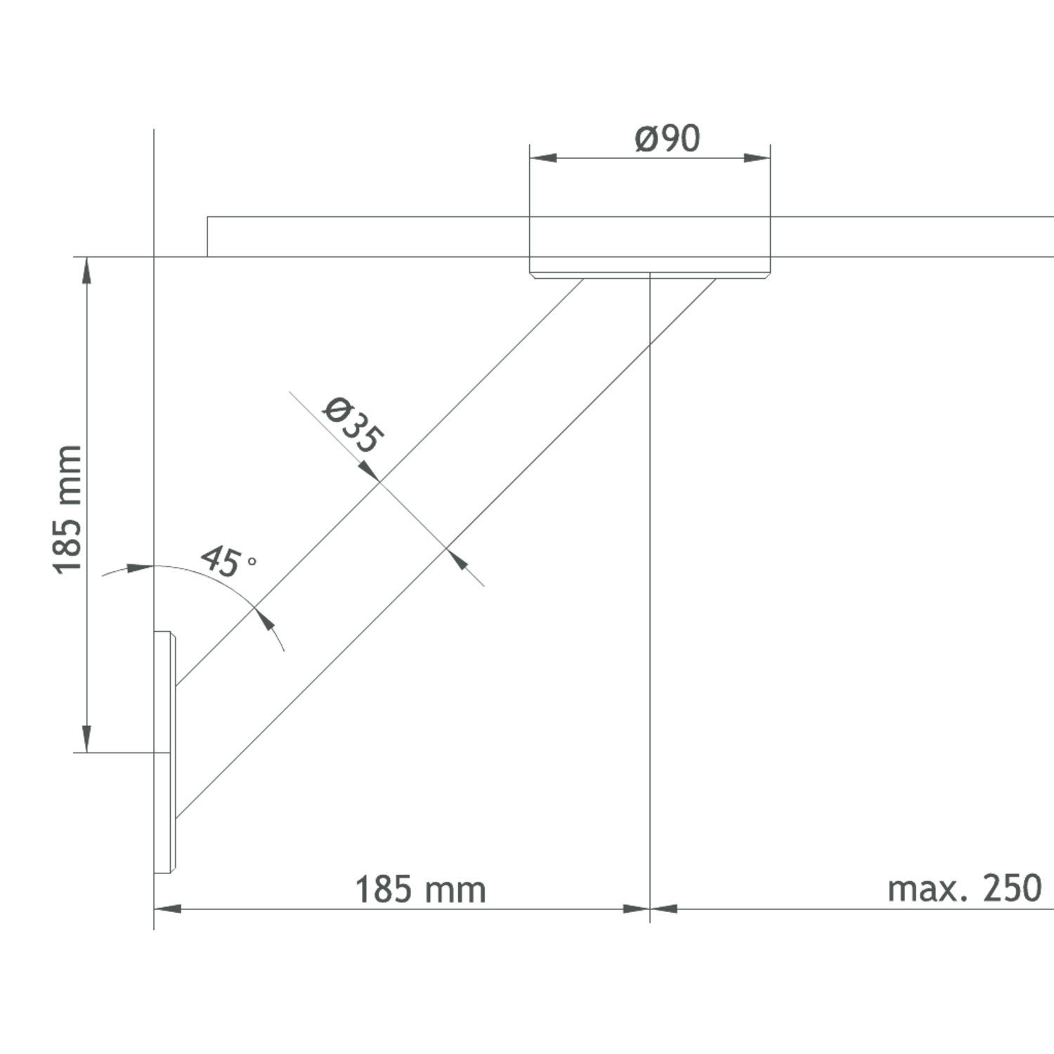 Barsteun korfu corpus h:170mm rvs