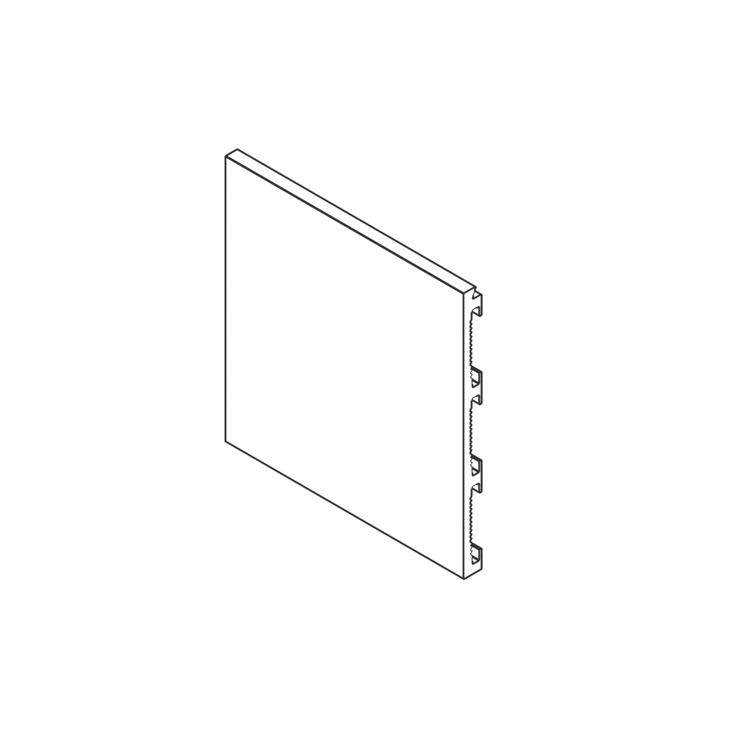 Xinnix XP50 plint 3000 mm 4mm zwart primer