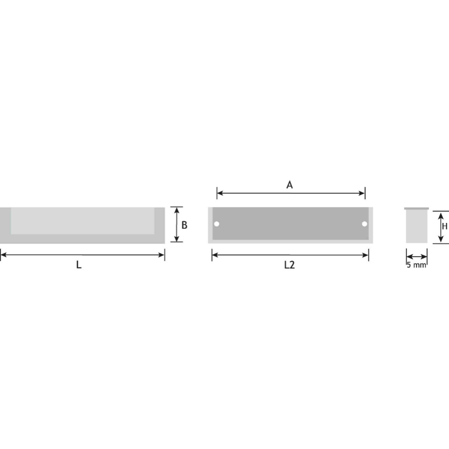 Kantelgreep 118x40mm ba:64mm donkerbrons