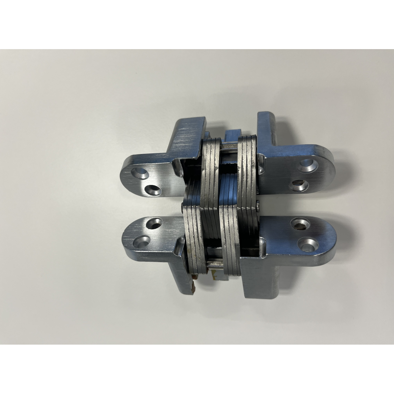 Onzichtbaar scharnier 116x27.8mm nikkel geborsteld