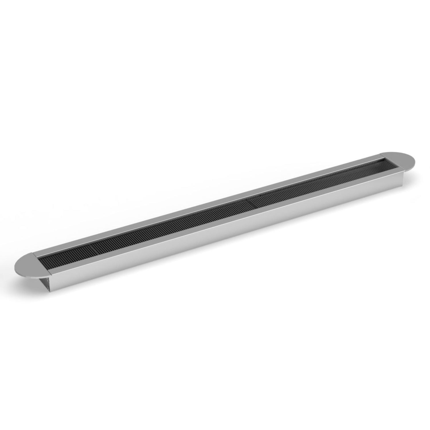 Kabeldoorvoer Exit alu 45x450x19mm met borstel