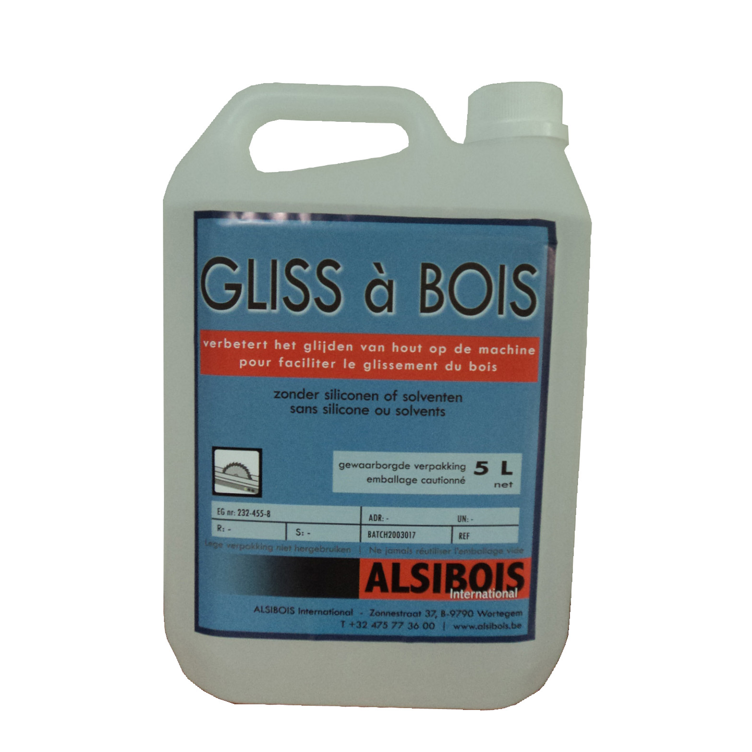 Gliss a bois glijmiddel navulling 5l