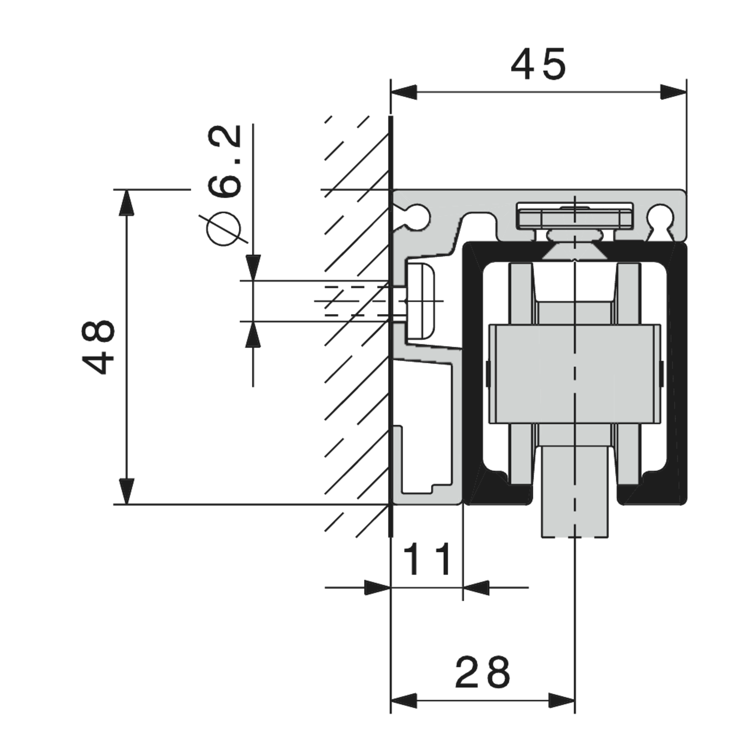 Hawa Junior 80/100 einkap looprail