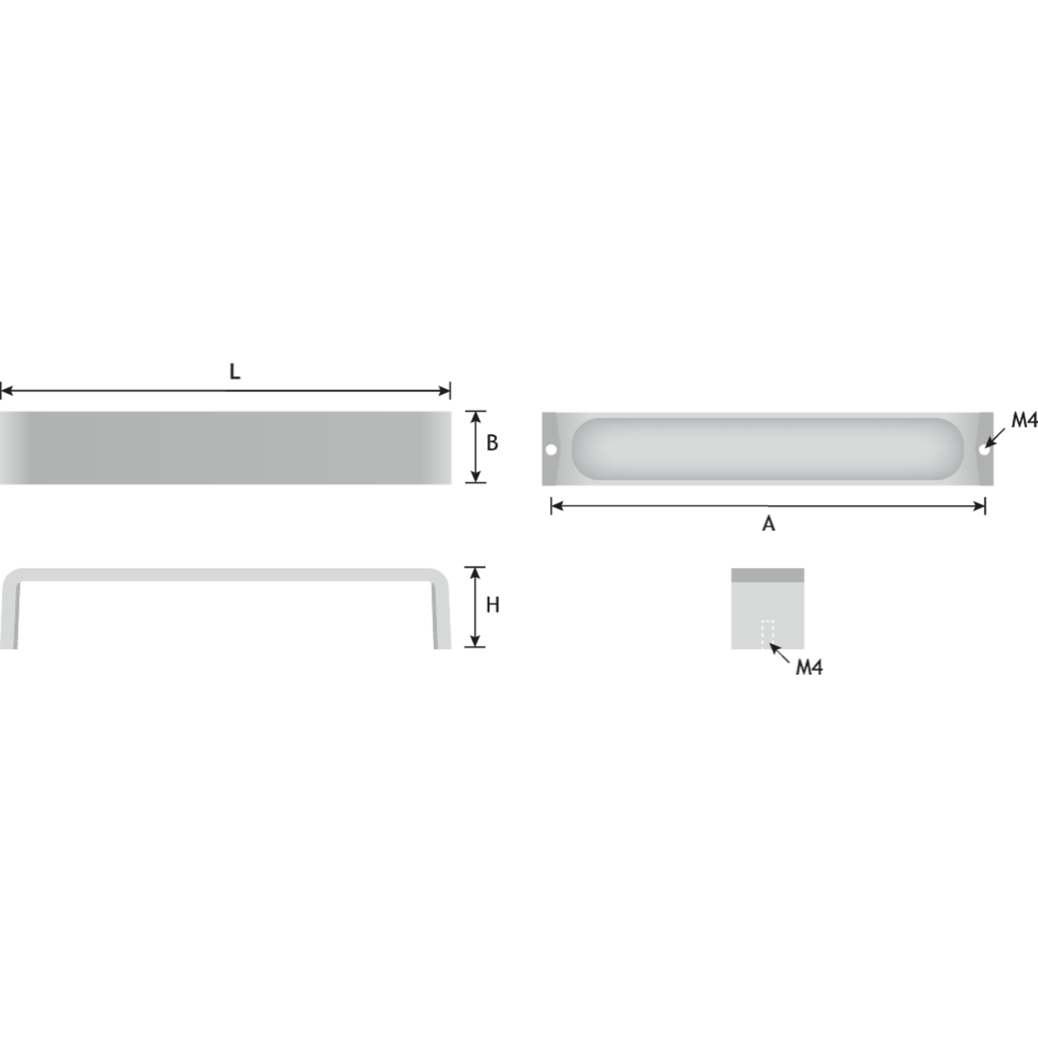 Greep wants zamak zwart ba 160mm l168mm