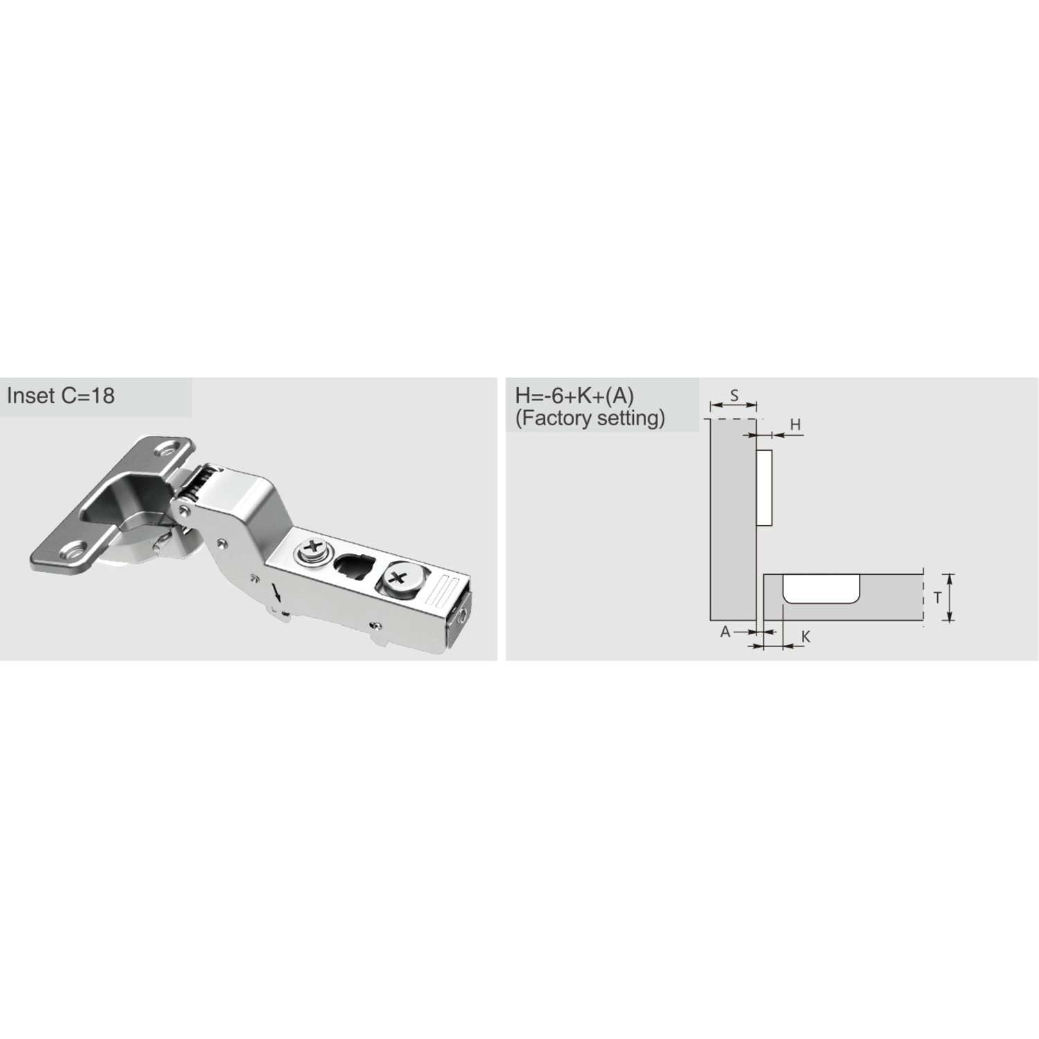 Scharn.Soft 110° 17mm boring 48m zonder drevels