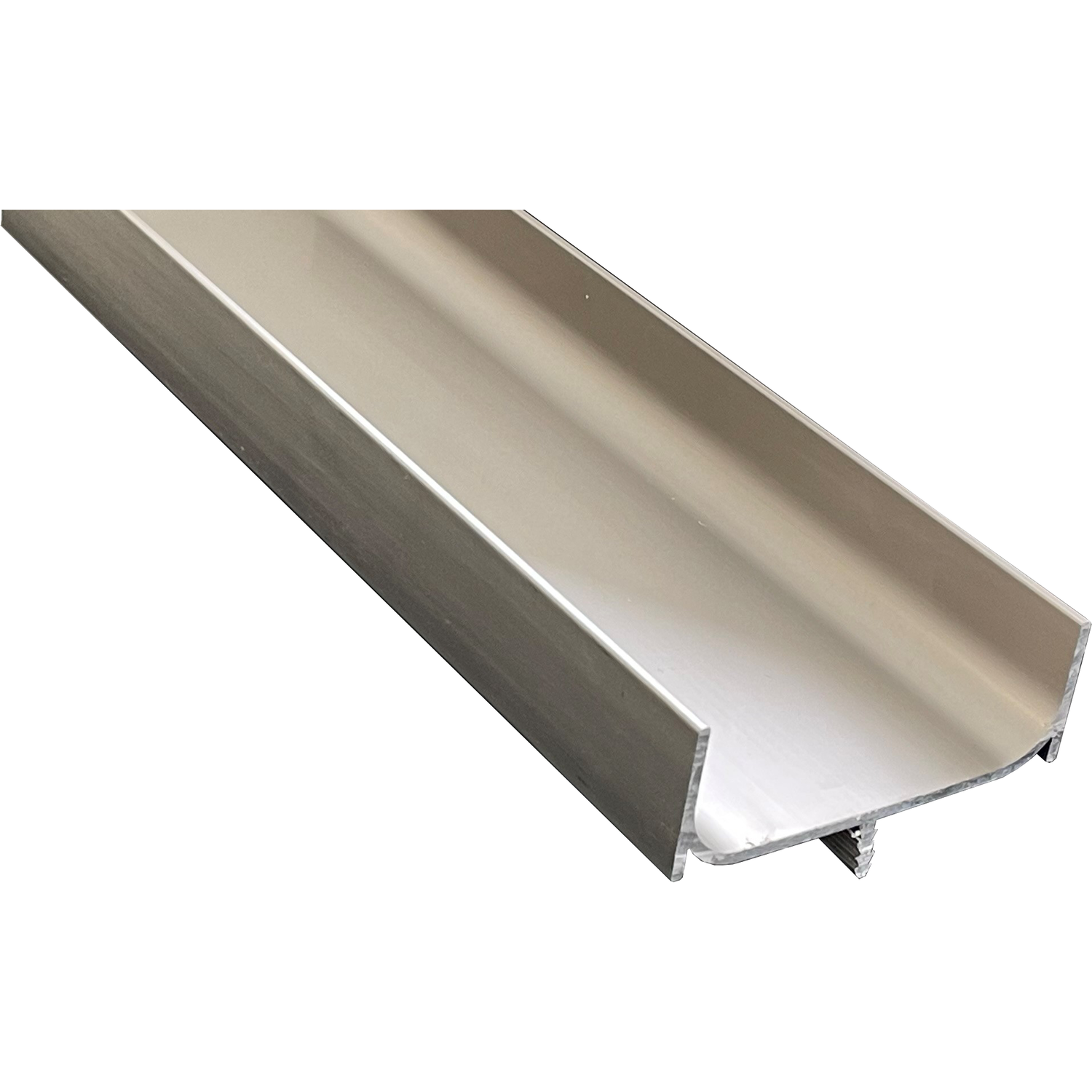 Greeplijst C-vorm 5000mm RVS look verticaal