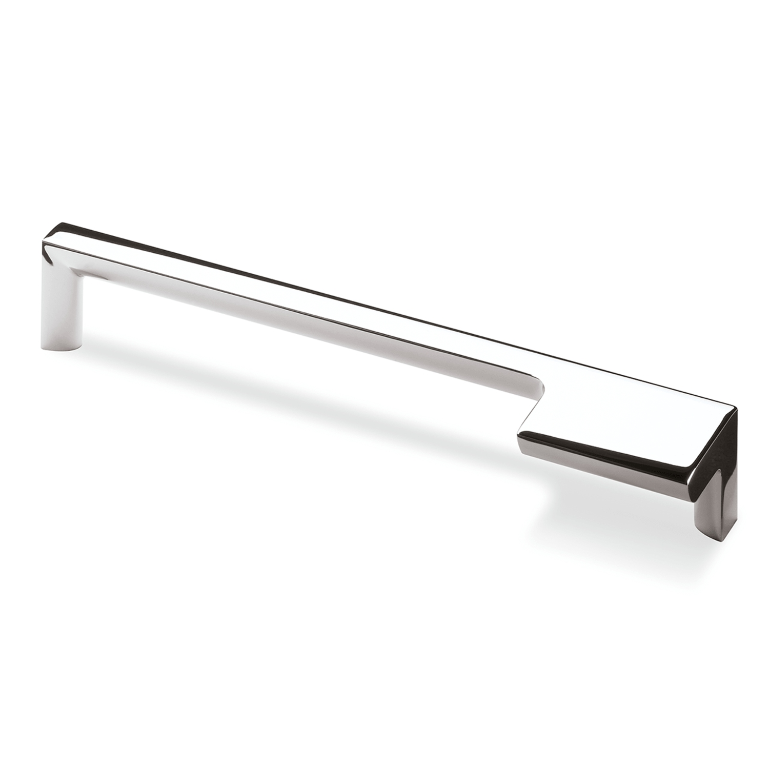 Greep Zenga links, boorafstand 192, L 201 mm, B 36 mm, H 30 mm, glans verchroomd