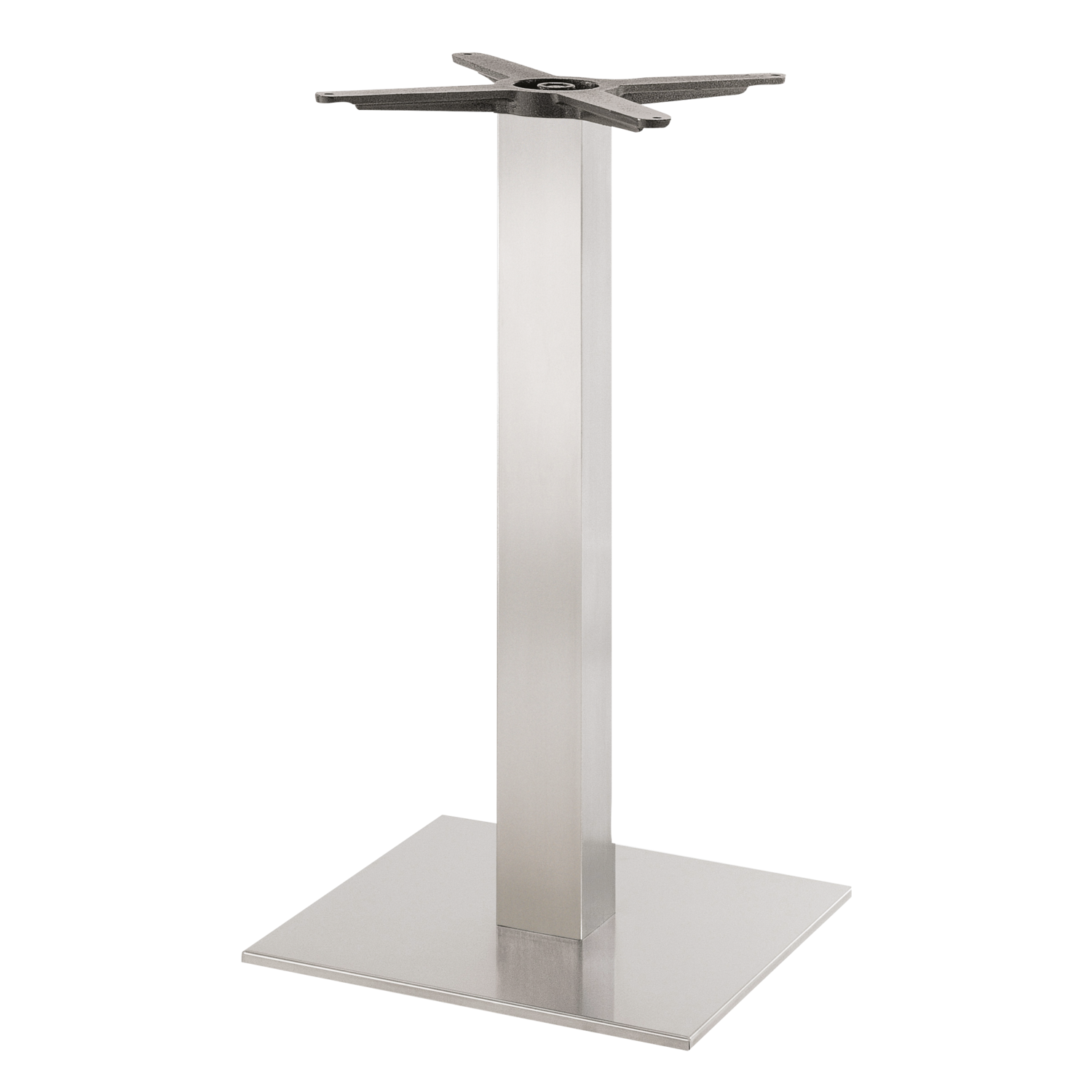 Onderstel inox square 400x400mm h.1100mm