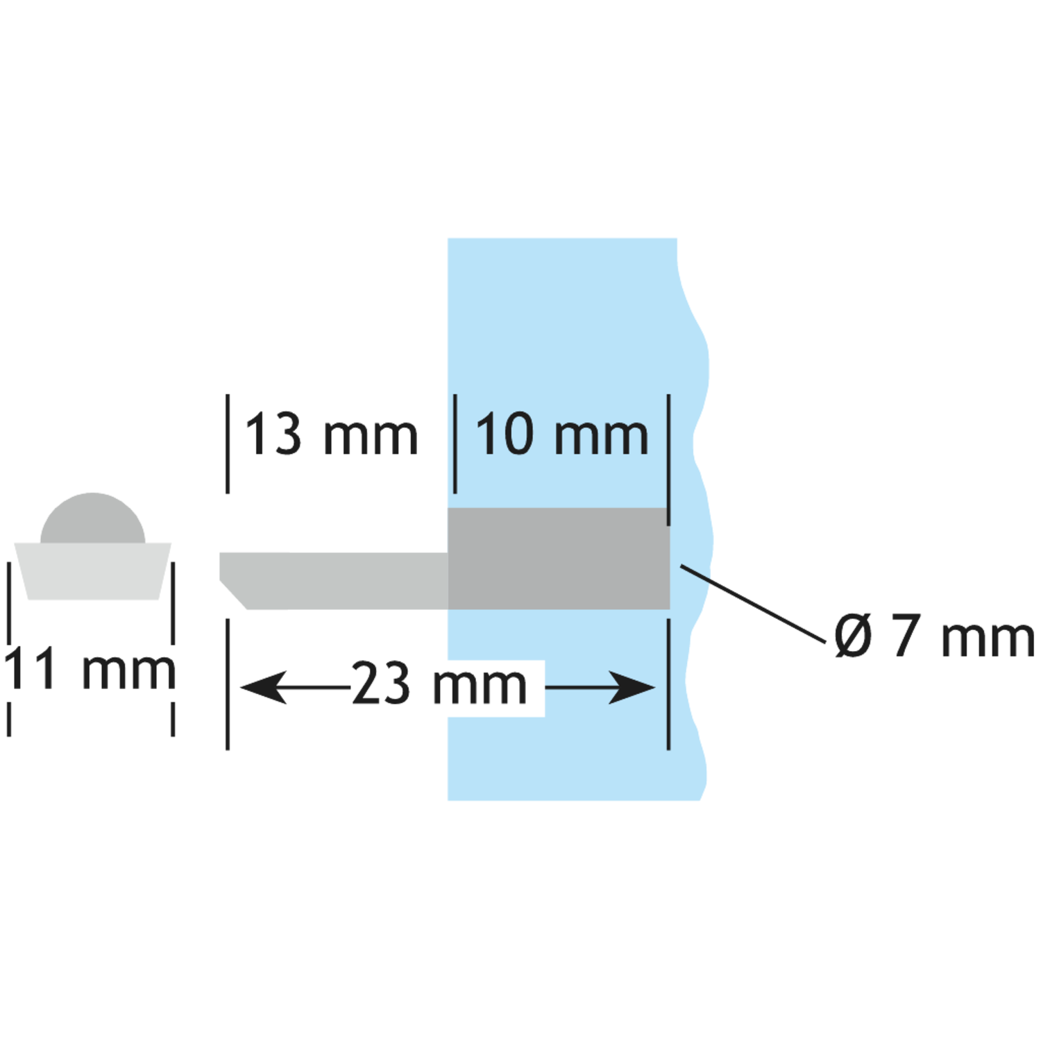 Schabdrager 953 vernikkeld 7mm