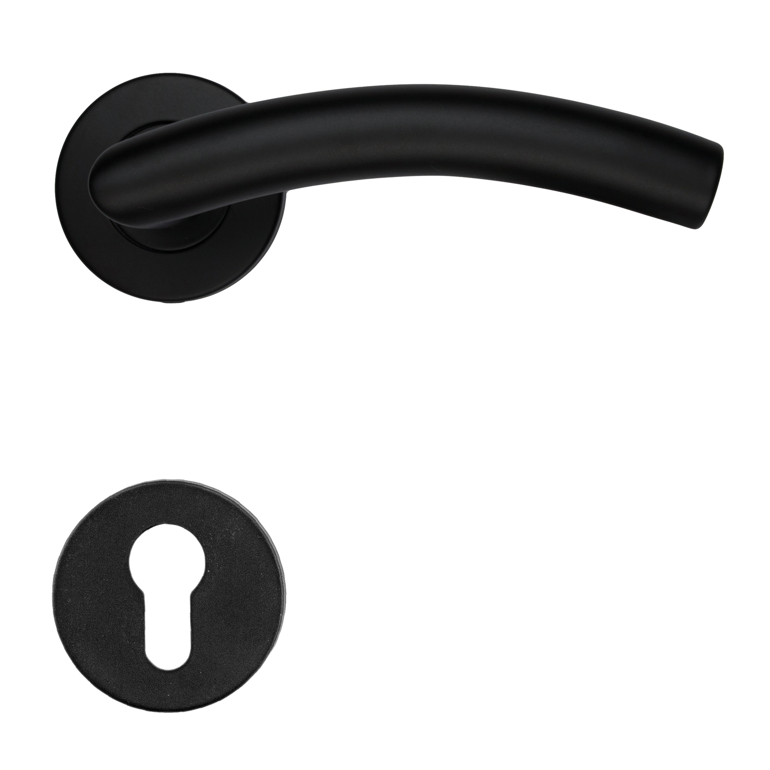 Deurkruk Pro gi shape 19mm zwart r+e cyl