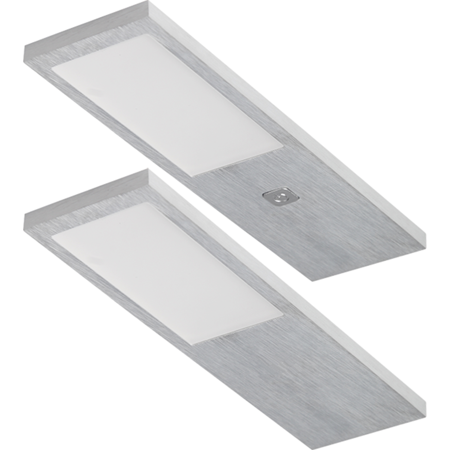 Streto Led alu set 2x4w 4000K-12V + convertermet S met schakelaar