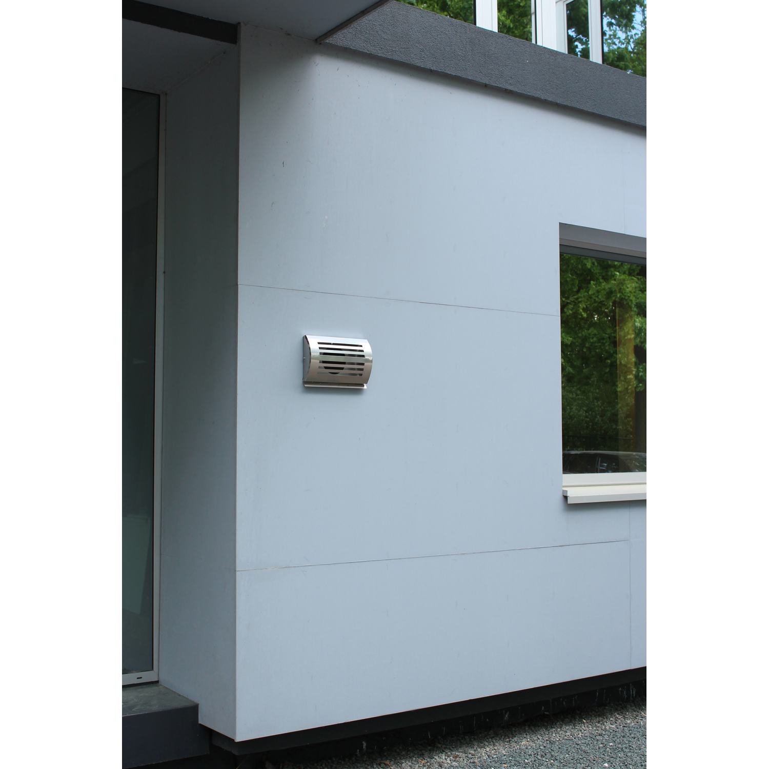 Paneir delta uitblaasrooster  rvs/rvs d.150mm