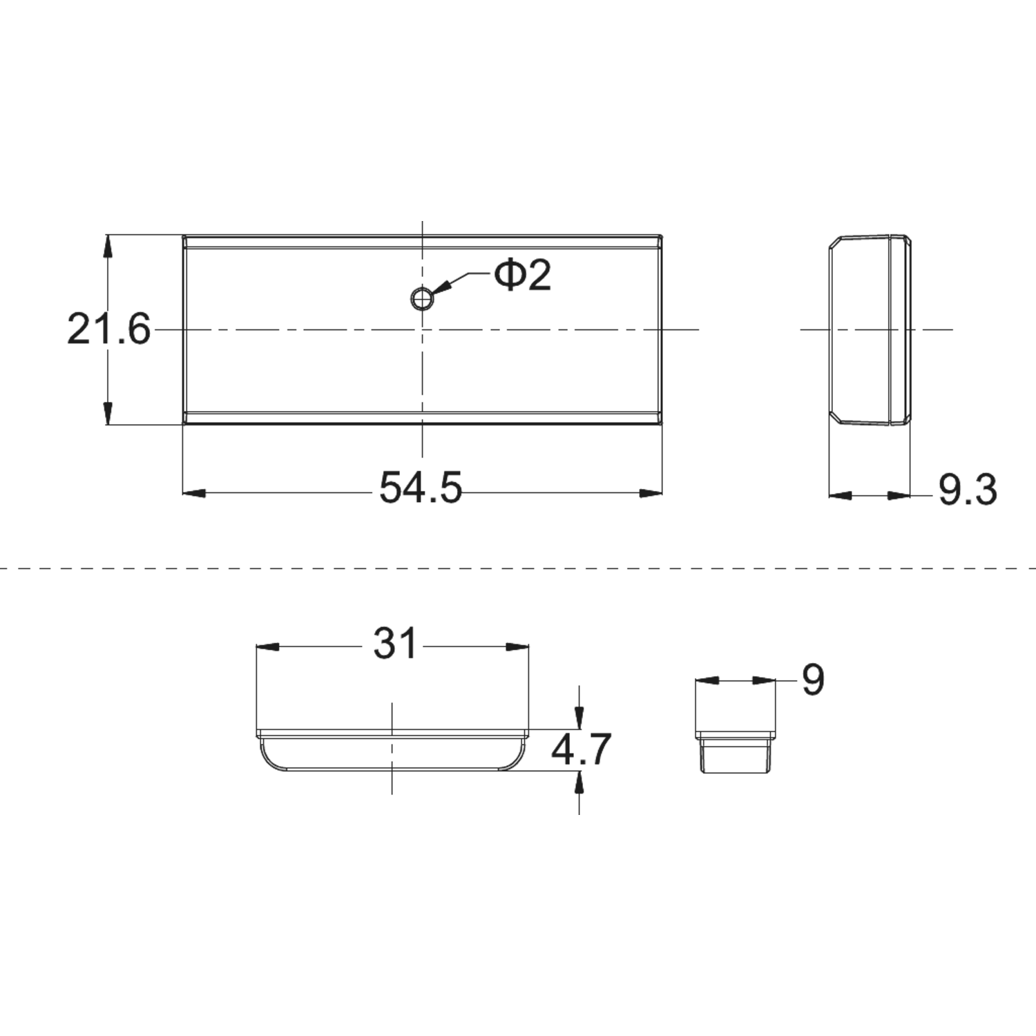 Magneet zenderset voor magneetschakelaar