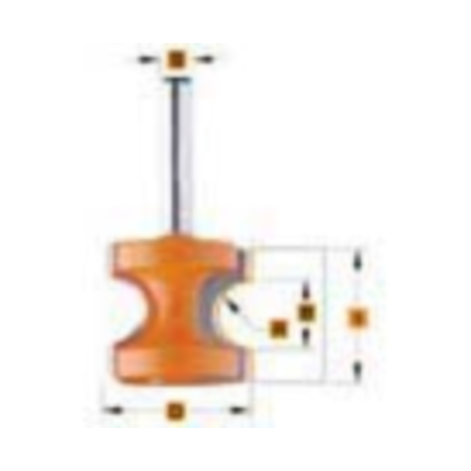 Halfronde radiusfrees r=3,2 d=22,2 i=19