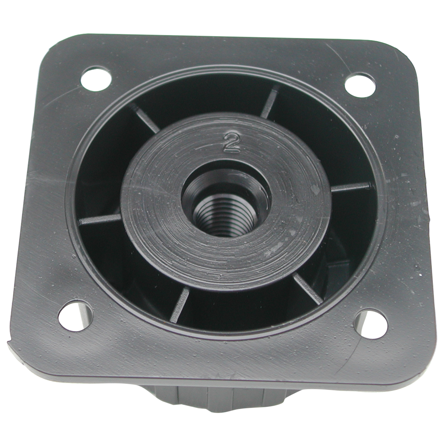Bevestigingsplaat m10 (77) nylon zwart