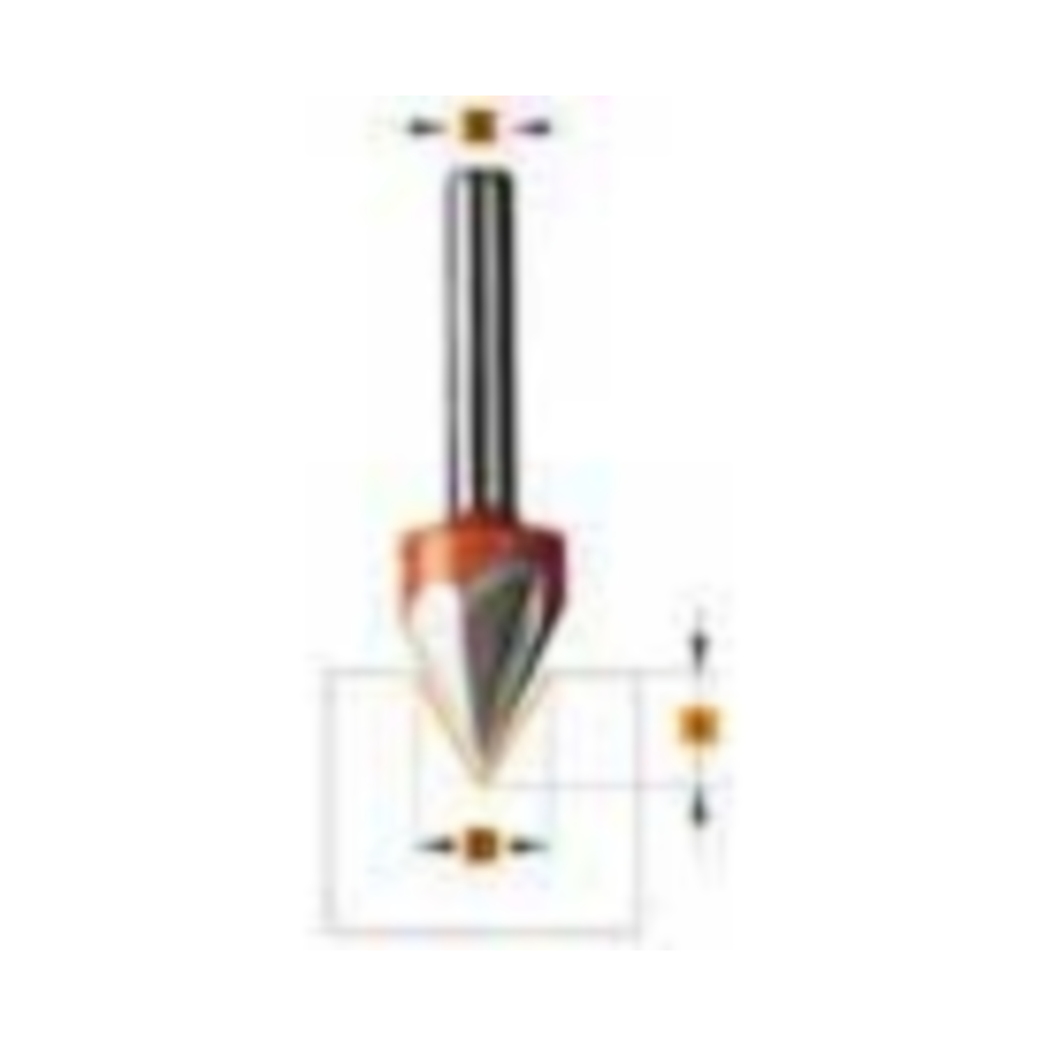 Letterfrees met laser point 60° d=12,7 i=11 z=3