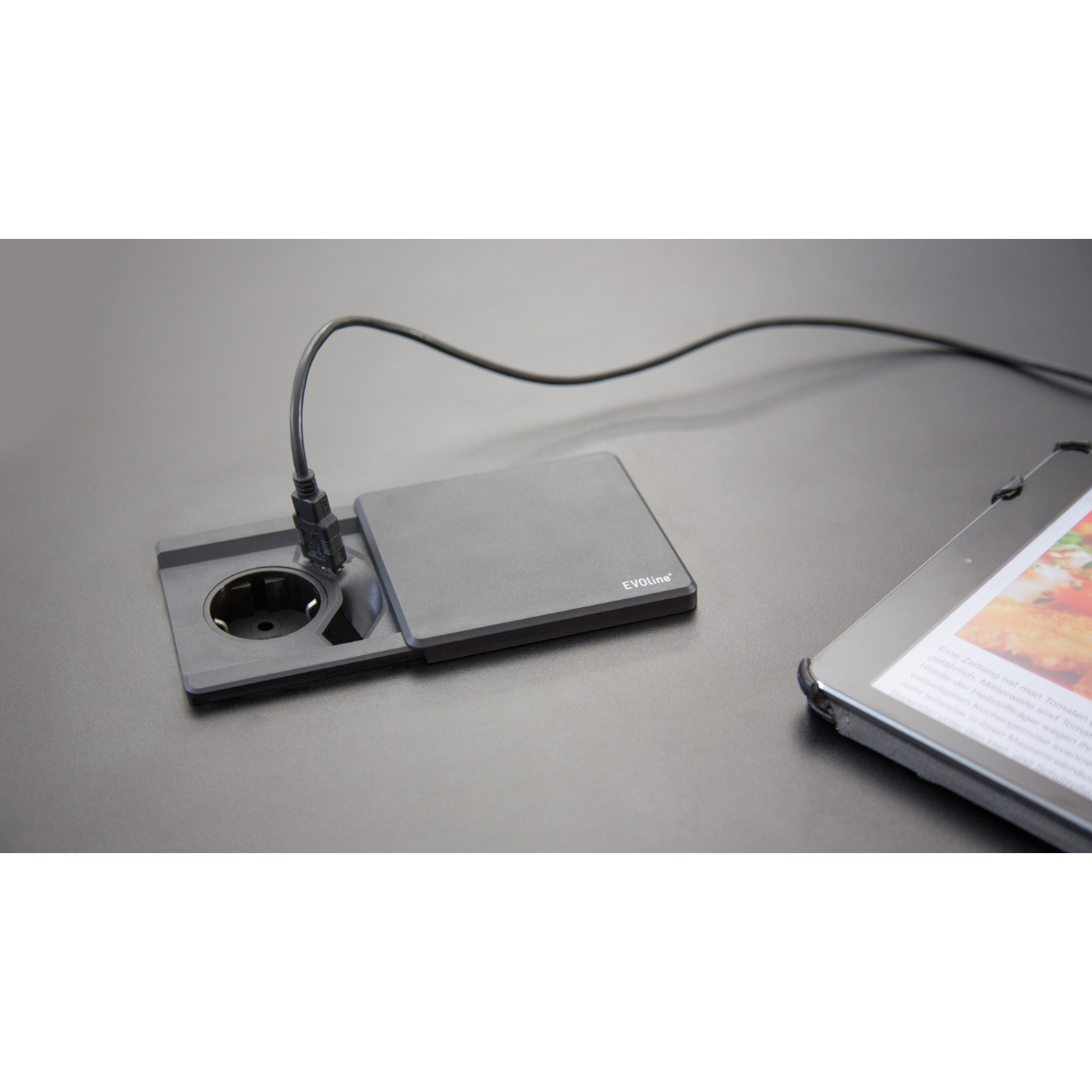 Evoline square 80 b/f + usb lader zwart