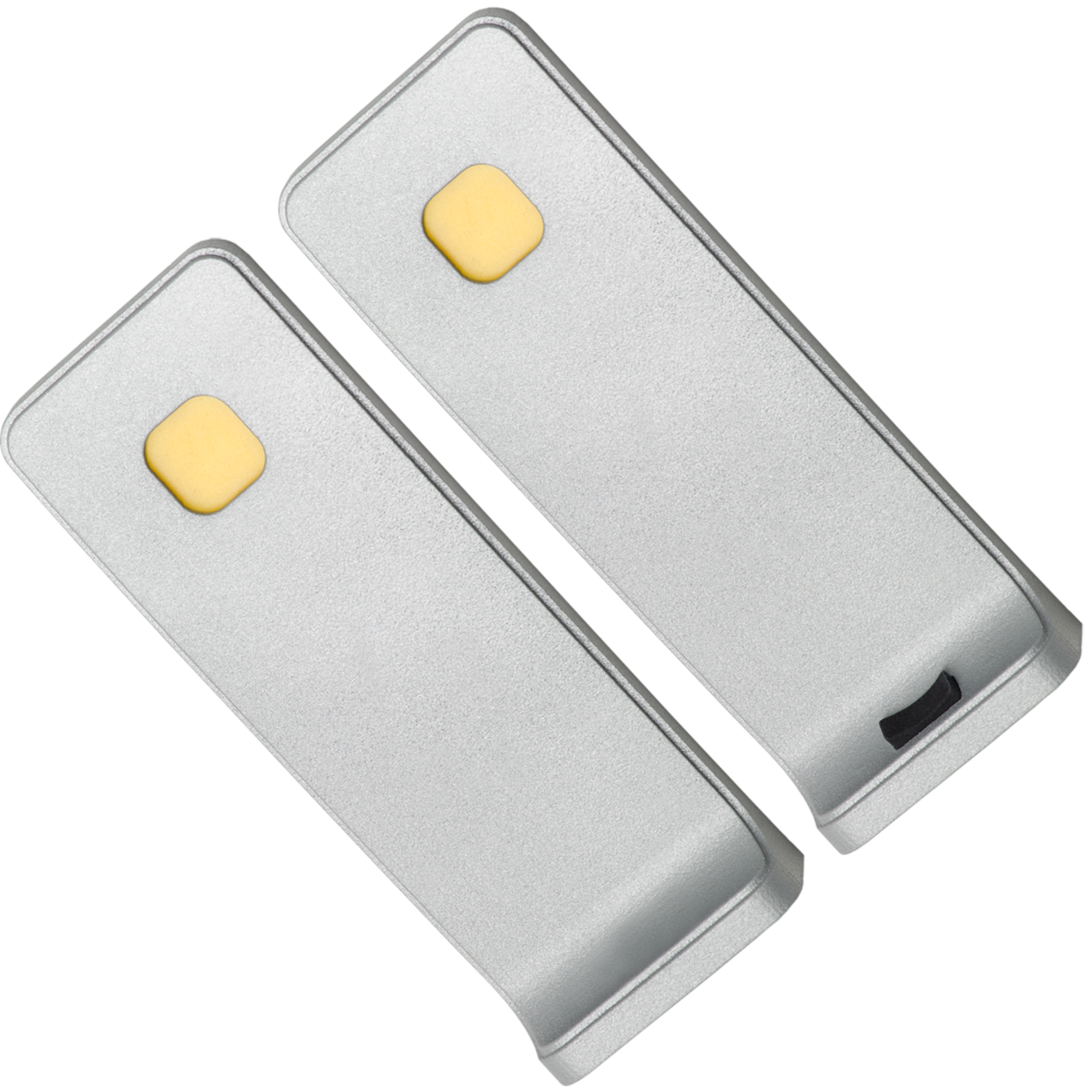Set 2 Led reiled onderbouw 3W 3000K RVS look touch 10w met dimmertransfo